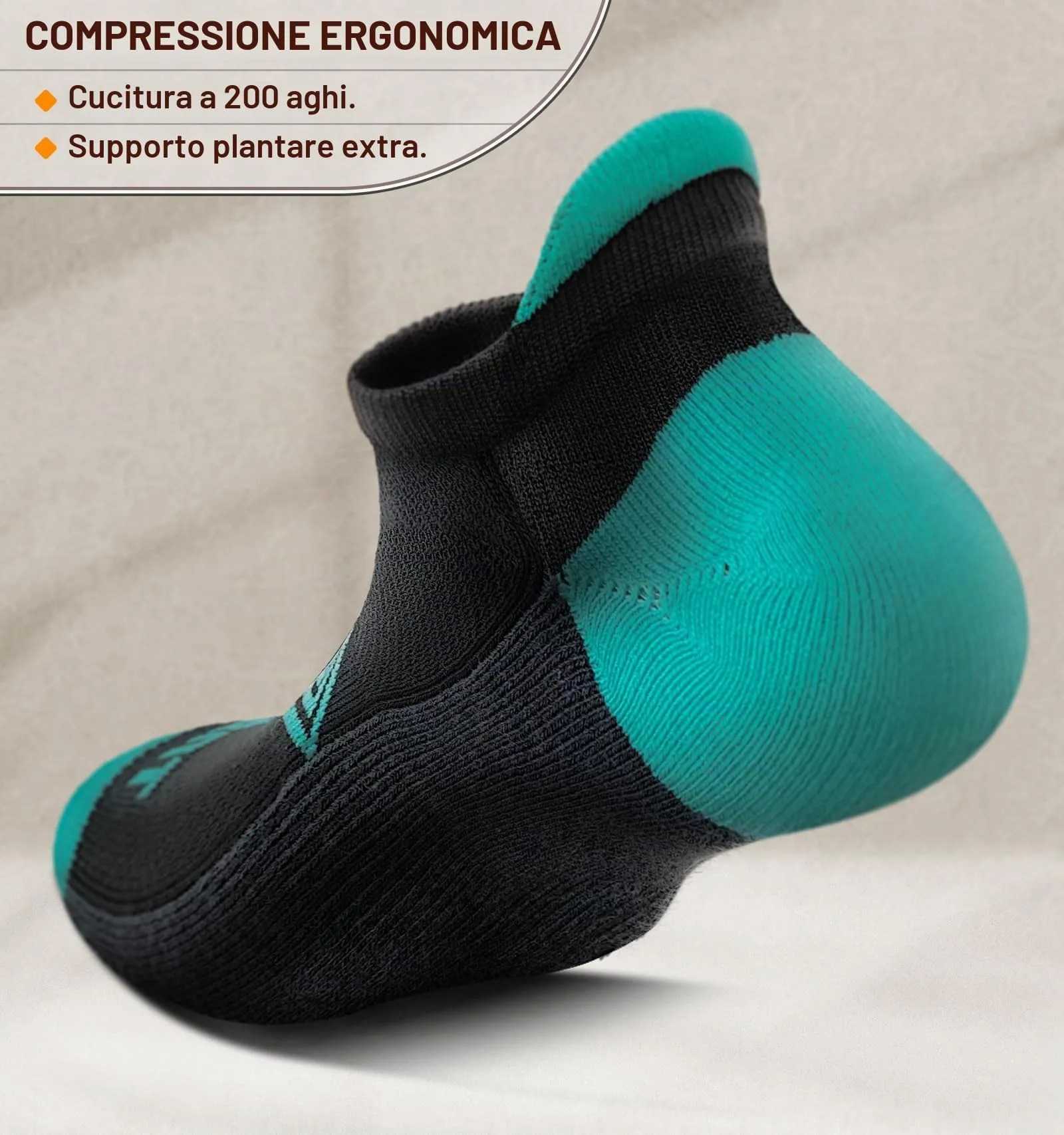BULLIANT Calzini Sportivi Donna, 6 Paia, Calze Corsa con Cuscino e Linguetta sul Tallone - immagine 4
