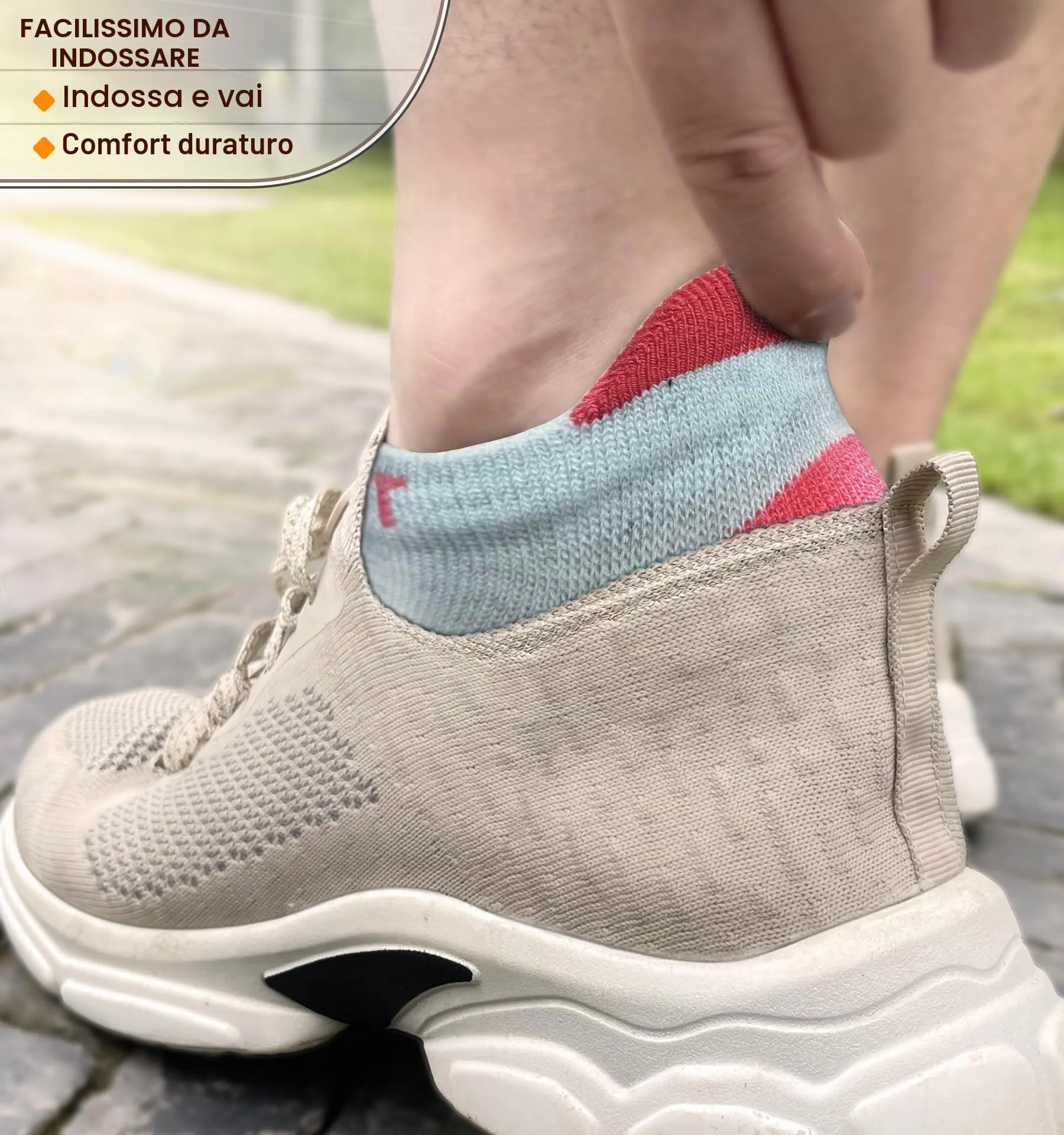BULLIANT Calzini Sportivi Donna, 6 Paia, Calze Corsa Ammortizzate con Linguetta sul Tallone - immagine 2