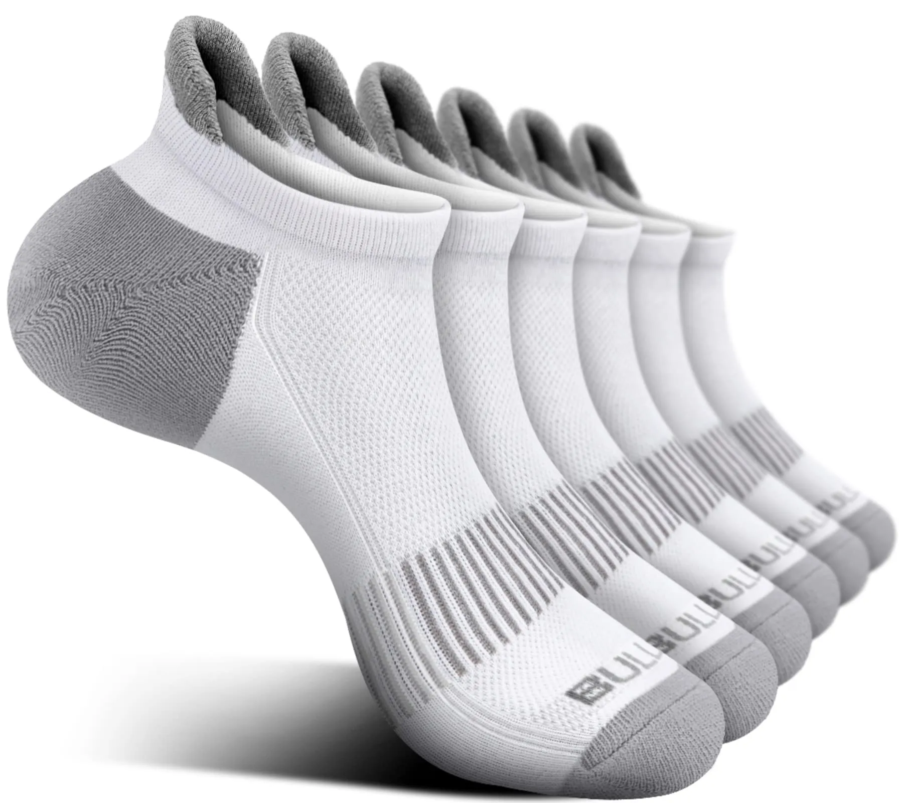BULLIANT Calzini Sportivi Donna, 6 paia, Calze Corsa Ammortizzate con Linguetta sul Tallone - immagine 1