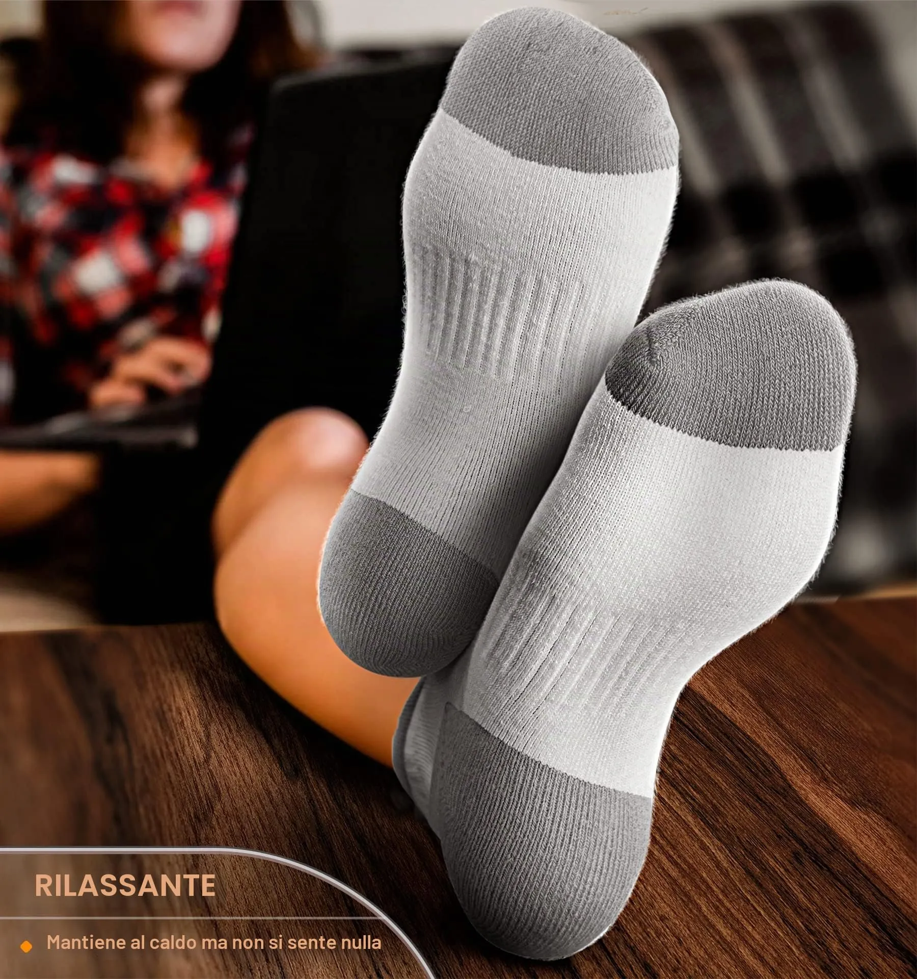 BULLIANT Calzini Sportivi Donna, 6 paia, Calze Corsa Ammortizzate con Linguetta sul Tallone - immagine 3