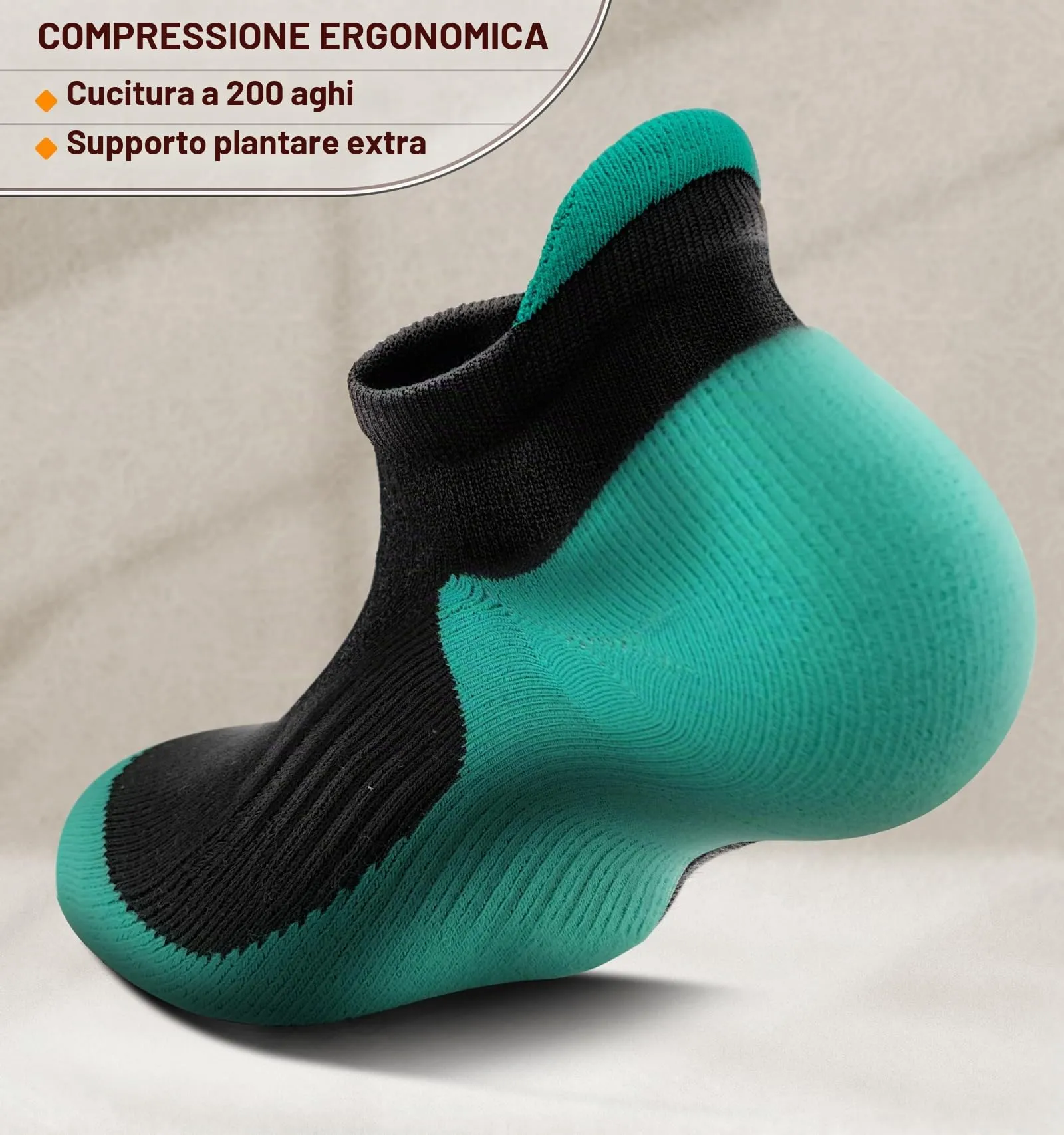 BULLIANT Calze Sportive Donna, 6 Paia, Corsa con Cuscino e Linguetta sul Tallone - immagine 3