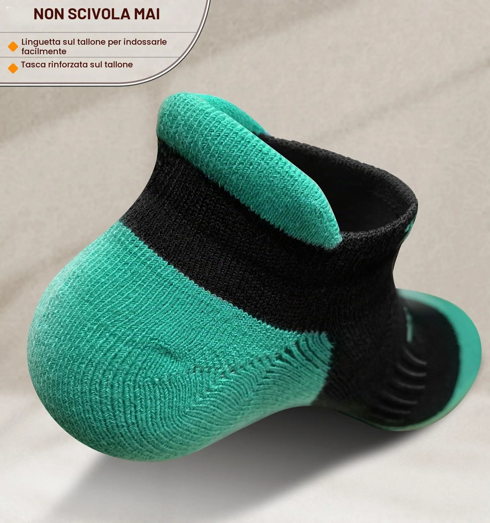 BULLIANT Calze Sportive Donna, 6 Paia, Corsa con Cuscino e Linguetta sul Tallone - immagine 5