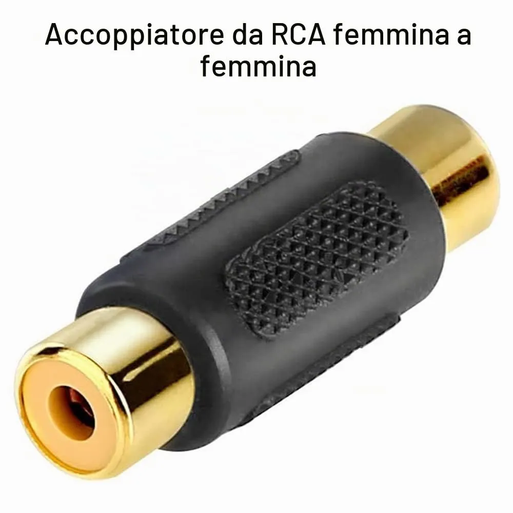 Greluma Accoppiatore RCA Femmina a Femmina, 12 Pezzi - immagine 2