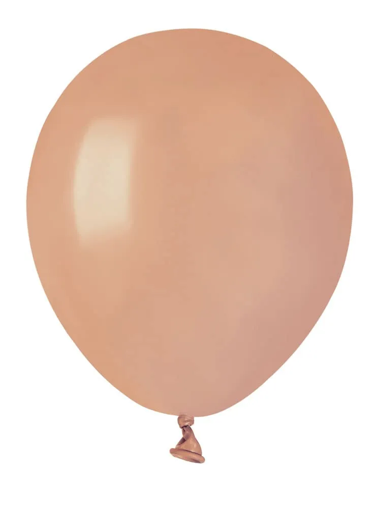 Ciao Busta 100 palloncini in lattice naturale A50 (Ø 13cm / 5"), rosa antico - immagine 1