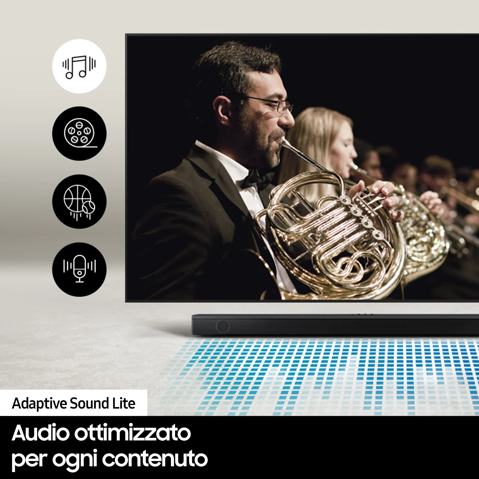 Samsung HW-B650/ZF Soundbar with Subwoofer, 3.1 Channel 430W, 2022 - immagine 6