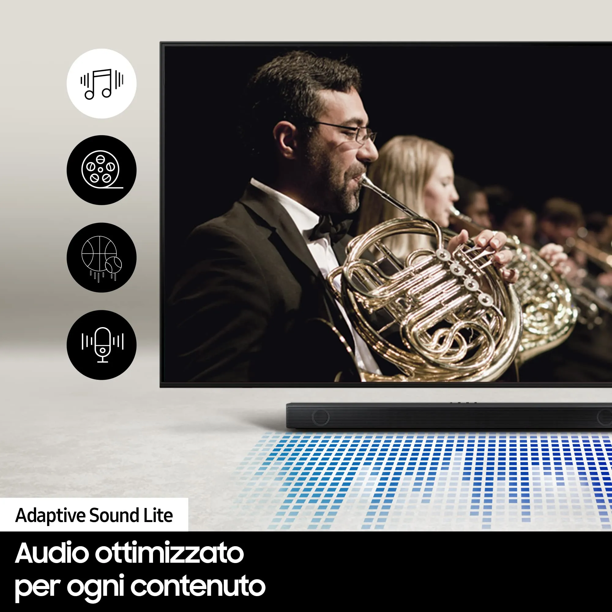Samsung Soundbar HW-B550/ZF con Subwoofer, 2.1 Canali 410W - immagine 8