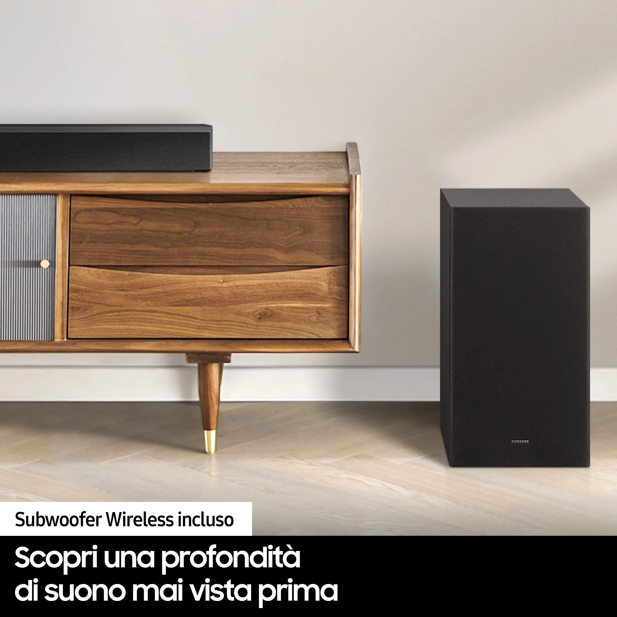 Samsung Soundbar HW-B450/ZF con Subwoofer, 2.1 Canali 300W (2022) - immagine 5