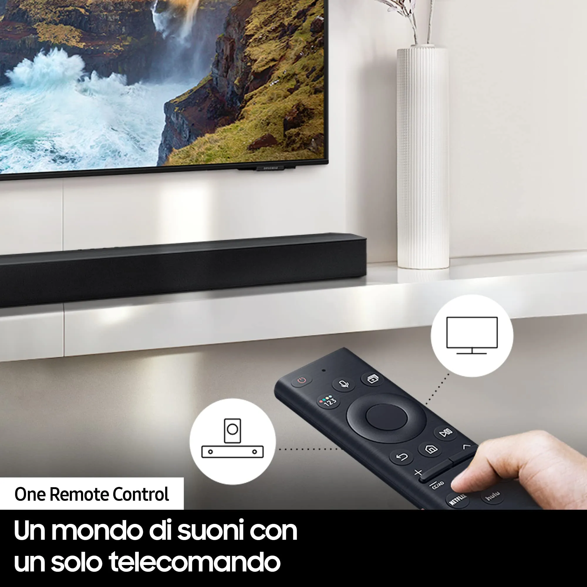 Samsung Soundbar HW-B450/ZF con Subwoofer, 2.1 Canali 300W (2022) - immagine 8