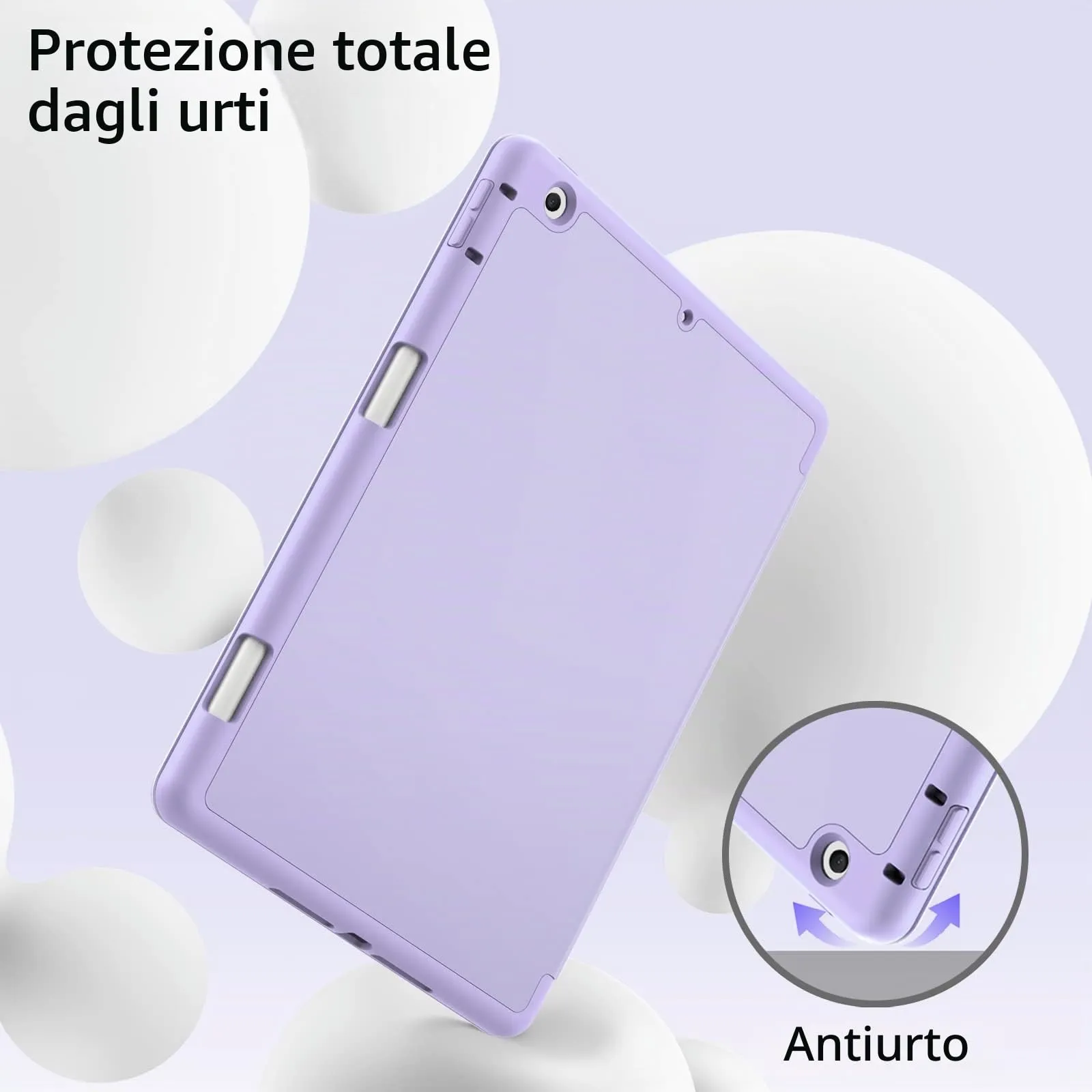 JETech Custodia per iPad 9ª/8ª/7ª Gen 10,2", Viola Chiaro - immagine 4
