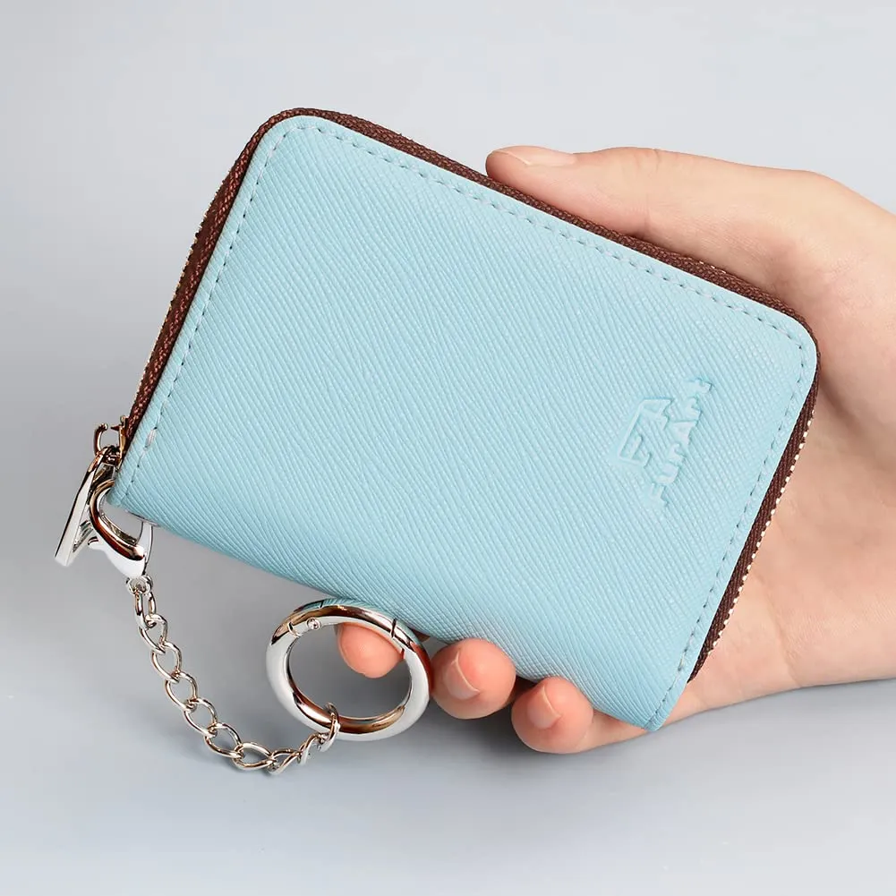 FurArt Portafoglio Porta Carte di Credito con Blocco RFID e Portachiavi - immagine 4