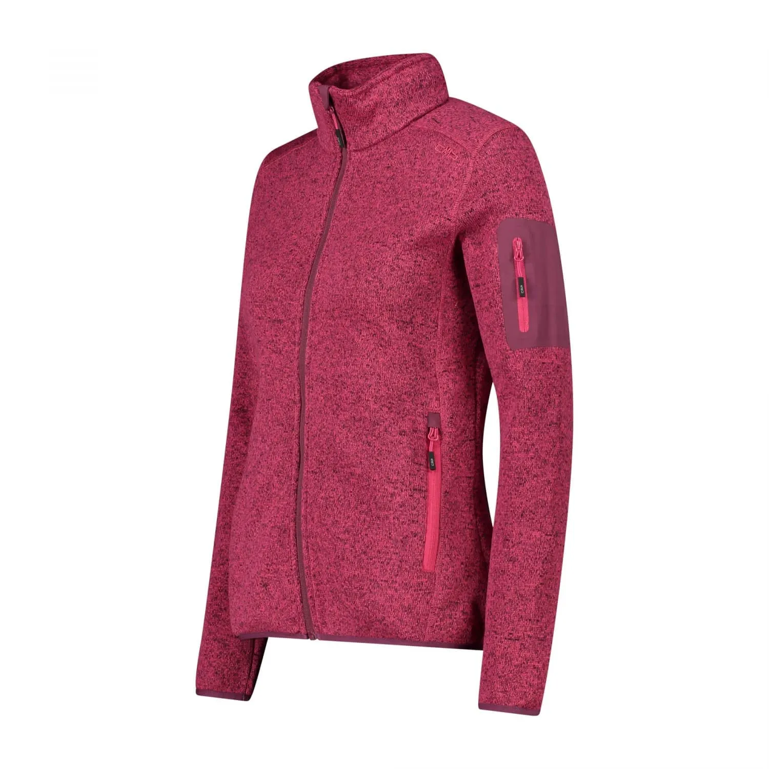 CMP Giacca Knit-tech Donna, Fucsia/Amaranto, 50 - immagine 5