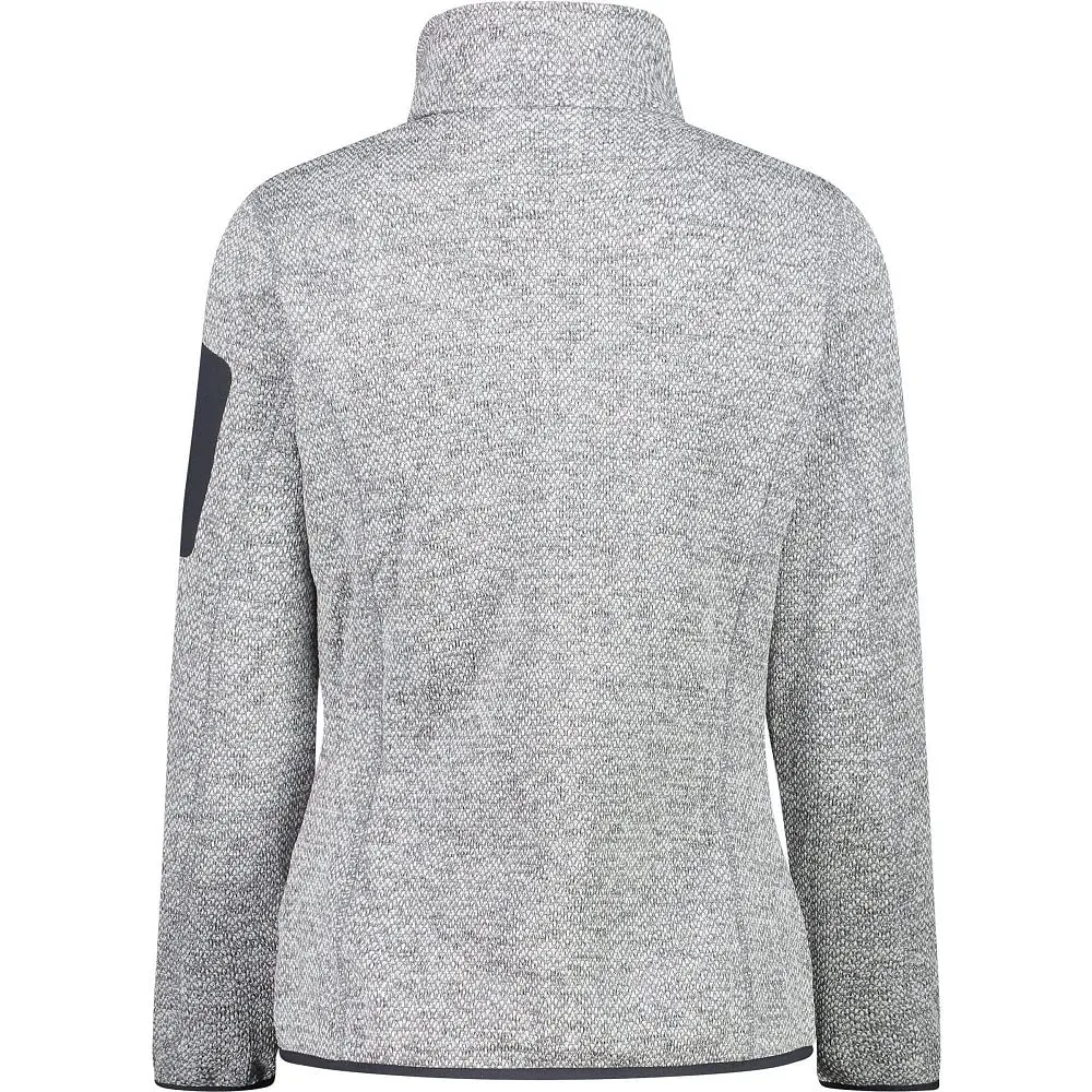 CMP Giacca Knit-tech da Donna, Grey/Lime, 44 - immagine 4