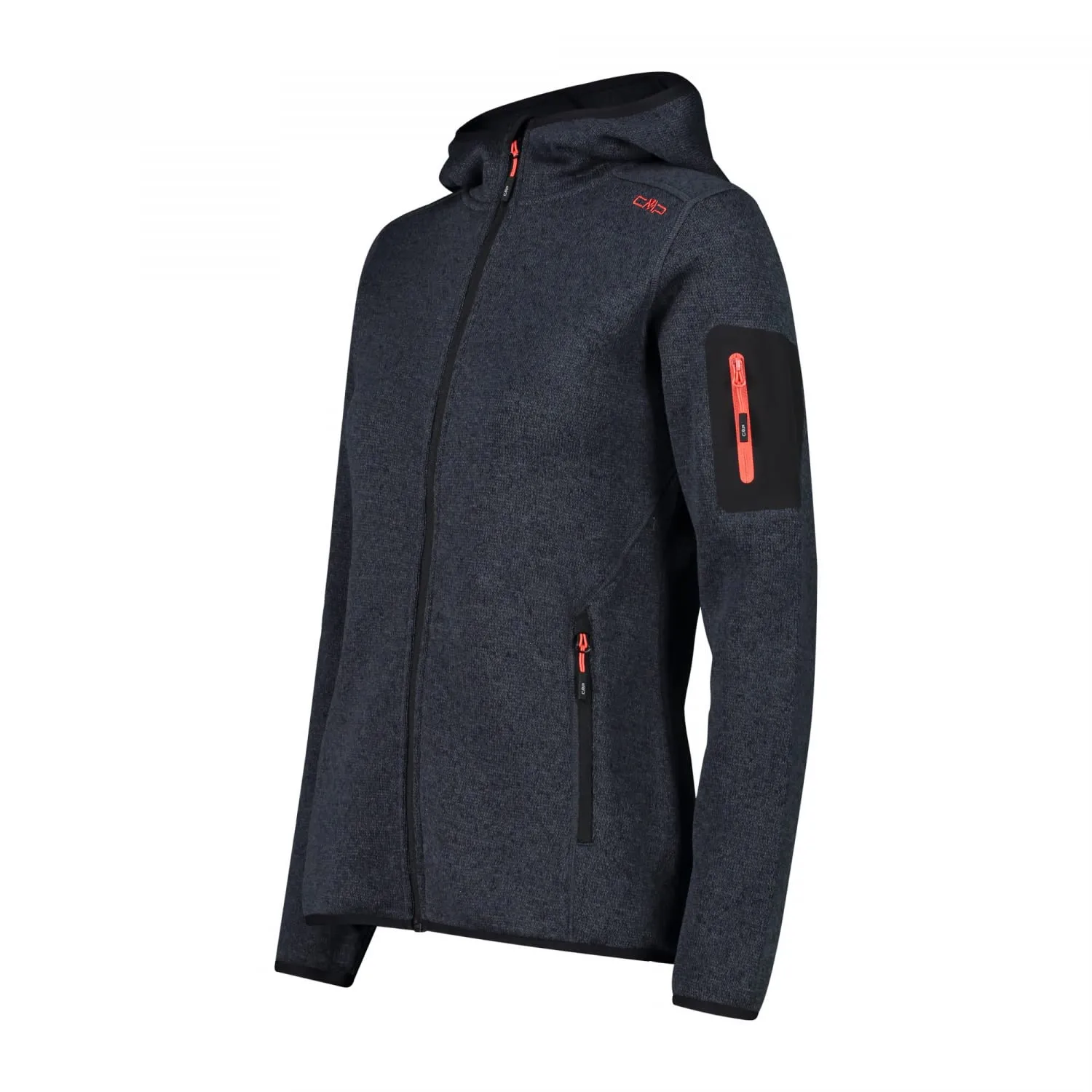 CMP Giacca Knit-tech da Donna, Titanio Campari, 40 - immagine 5