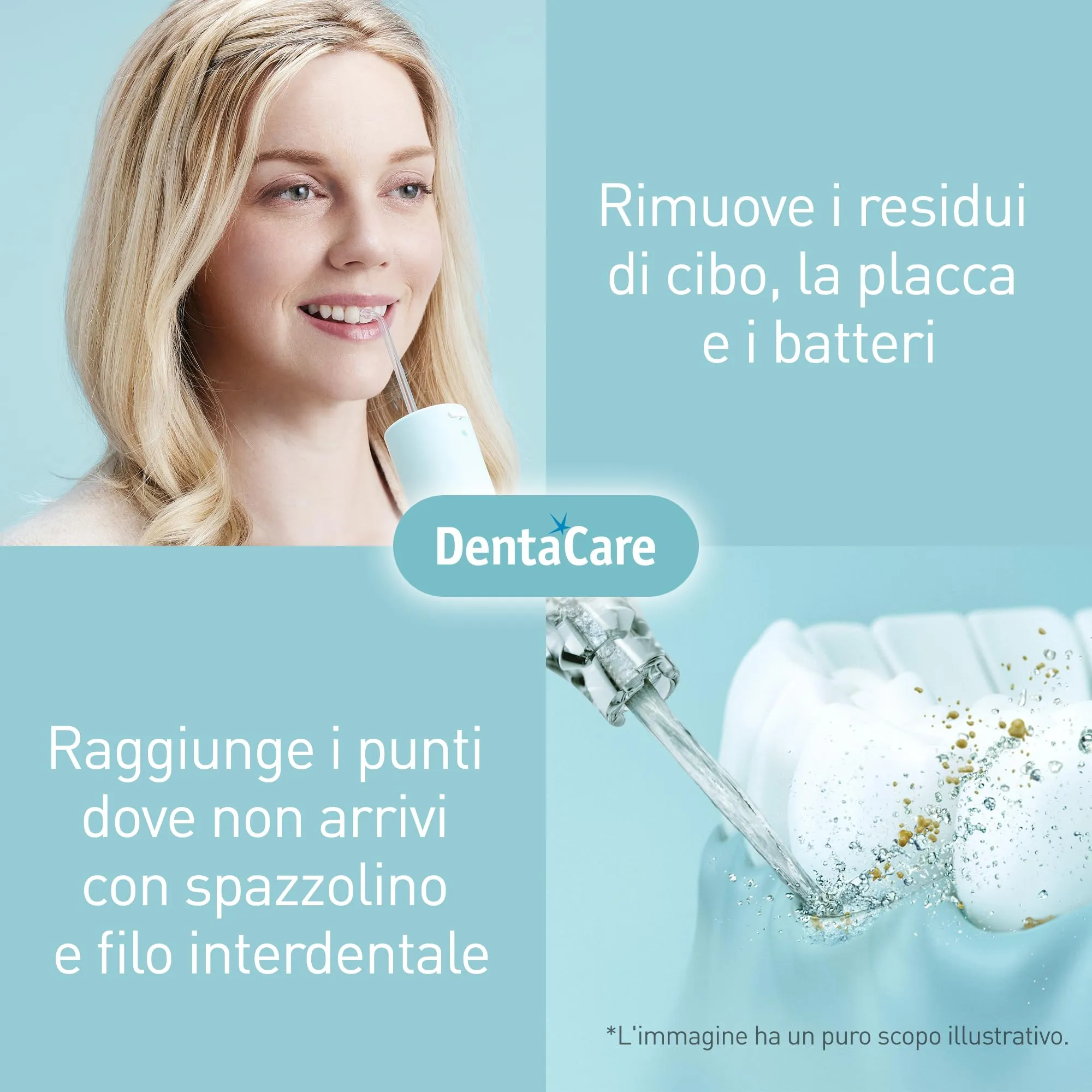 Panasonic EW-DJ4B-G503 Irrigatore Orale Ultrasonico, 4 Impostazioni di Pressione, Serbatoio 150 ml, Verde Menta e Bianco - immagine 2