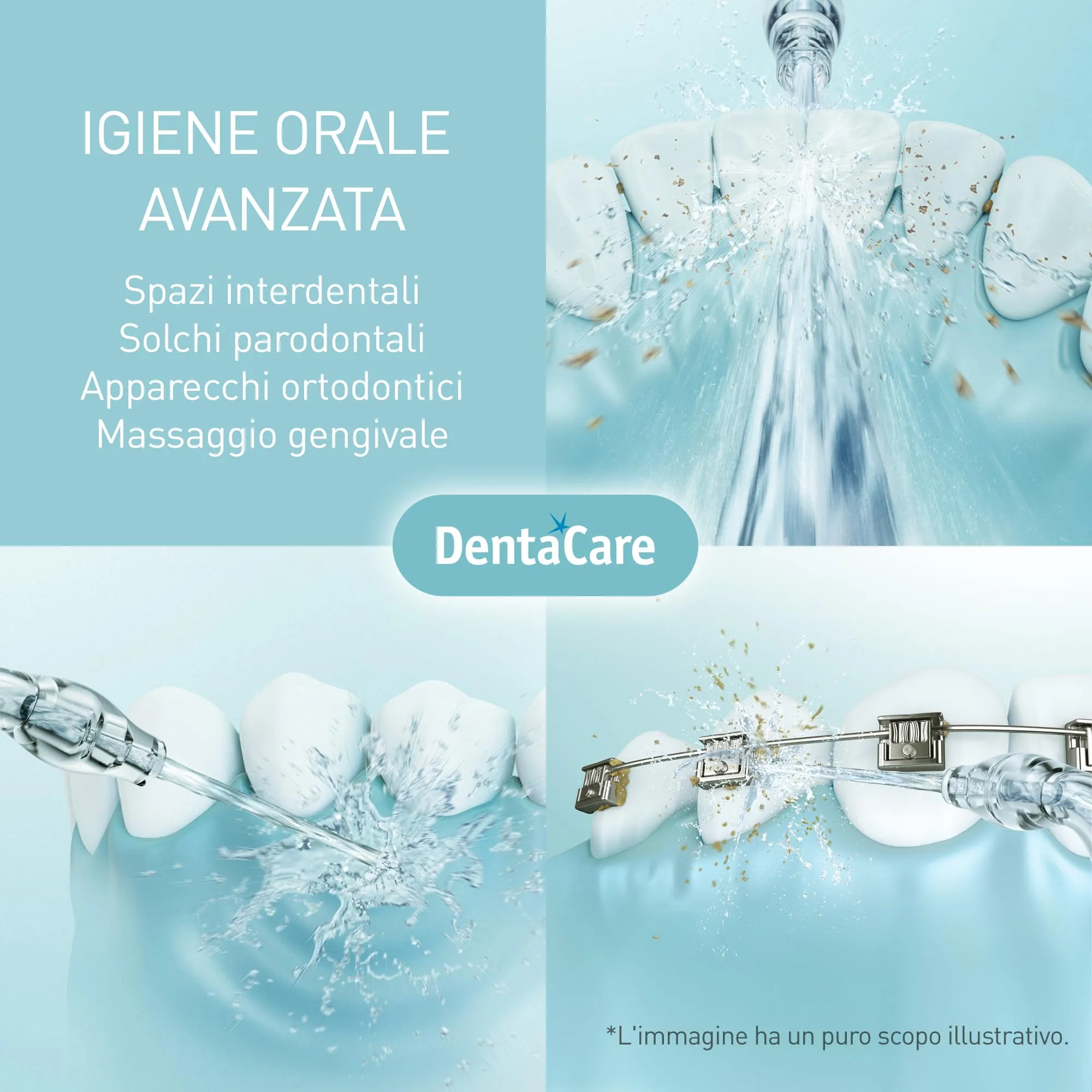 Panasonic EW-DJ4B-G503 Irrigatore Orale Ultrasonico, 4 Impostazioni di Pressione, Serbatoio 150 ml, Verde Menta e Bianco - immagine 4