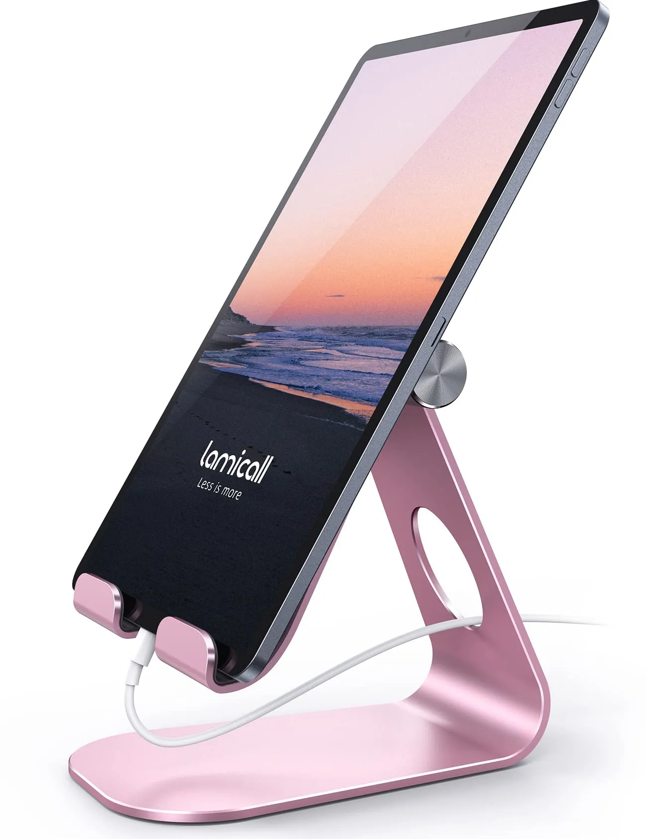 Lamicall Supporto Tablet Regolabile Universale per iPad Pro, iPad Air, iPad mini, iPhone, Samsung Tab e altri Tablet - Oro Rosa - immagine 1
