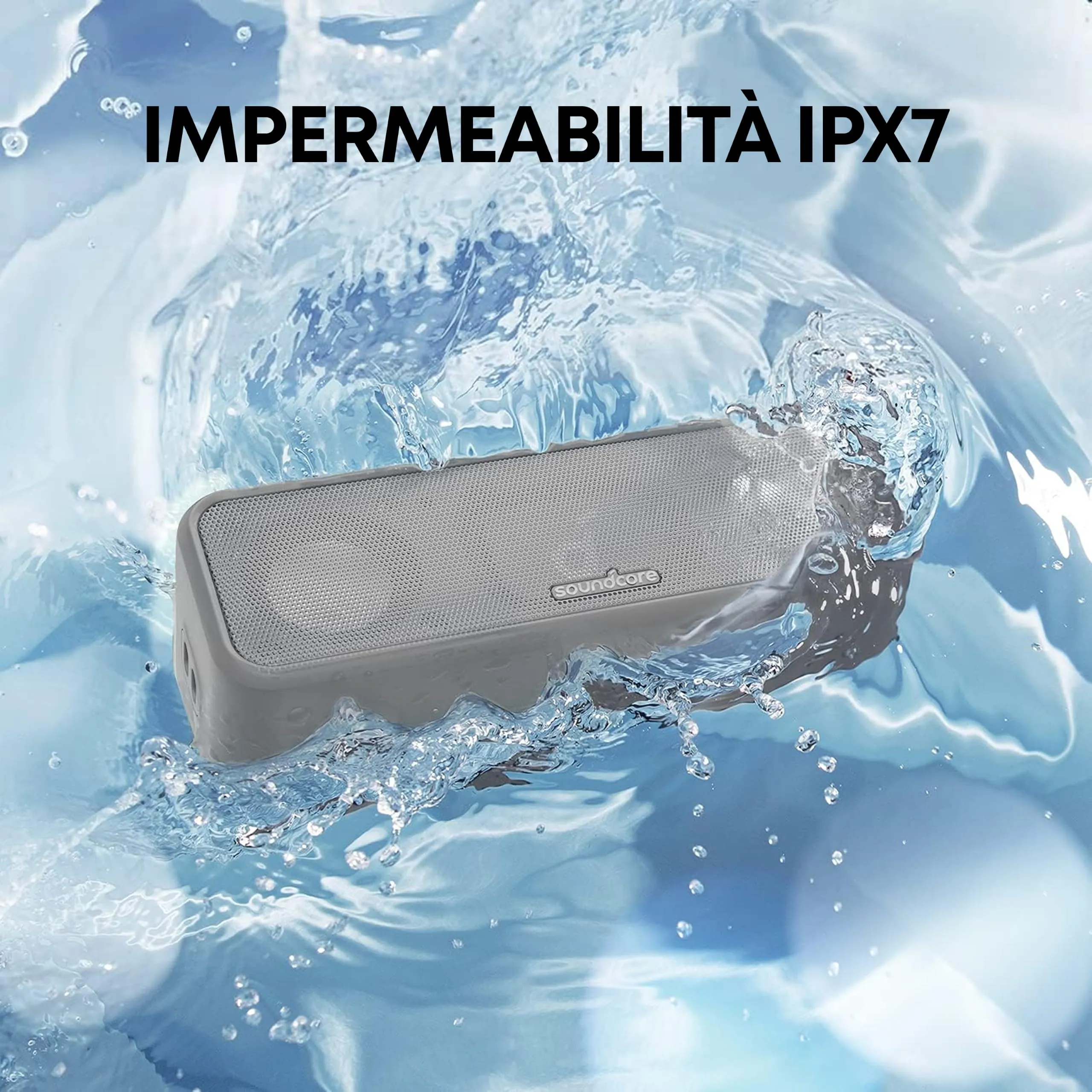 Soundcore 3 by Anker Bluetooth Portable Speaker, 16W, IPX7, 24 Hours - immagine 5