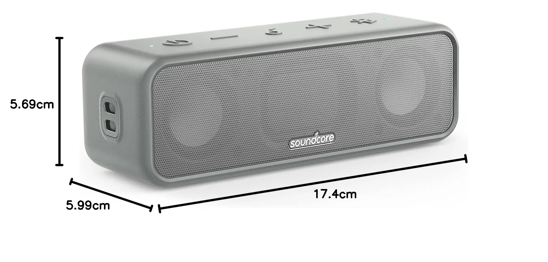 Soundcore 3 by Anker Bluetooth Portable Speaker, 16W, IPX7, 24 Hours - immagine 9