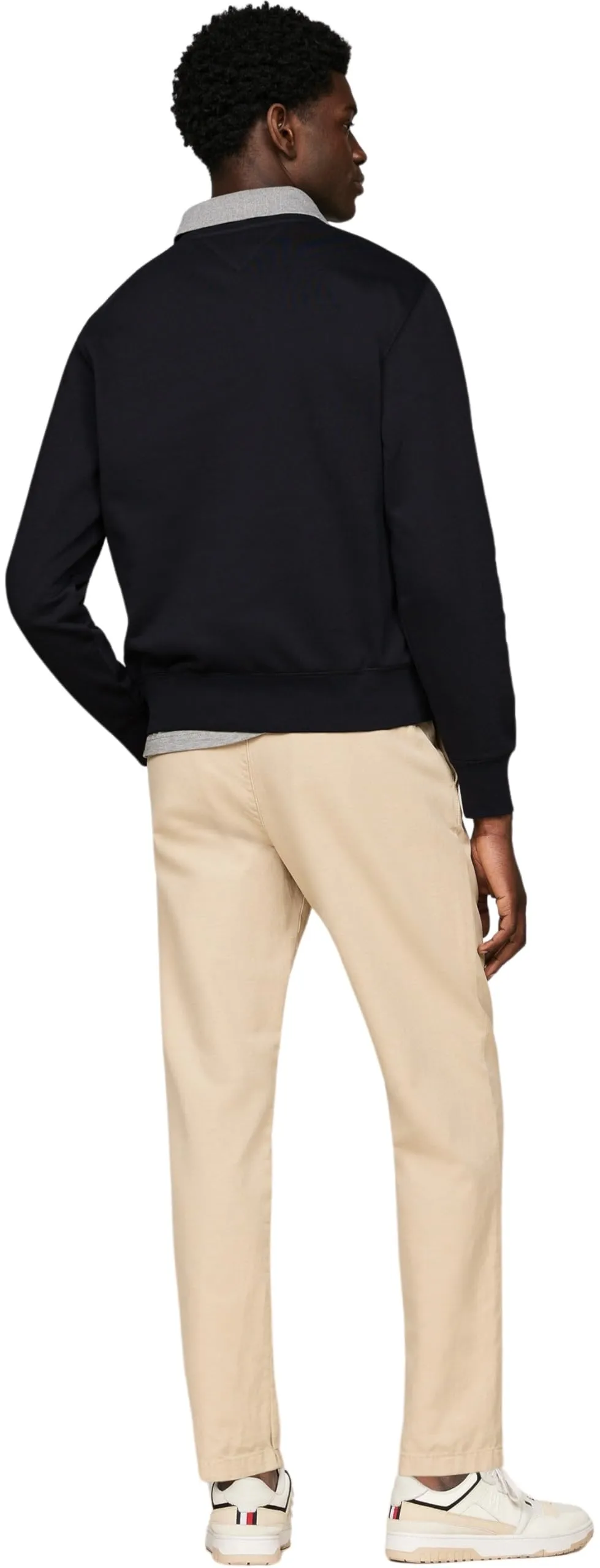 Tommy Hilfiger Felpa Senza Cappuccio Tommy Logo, Blu (Desert Sky), XL - immagine 2