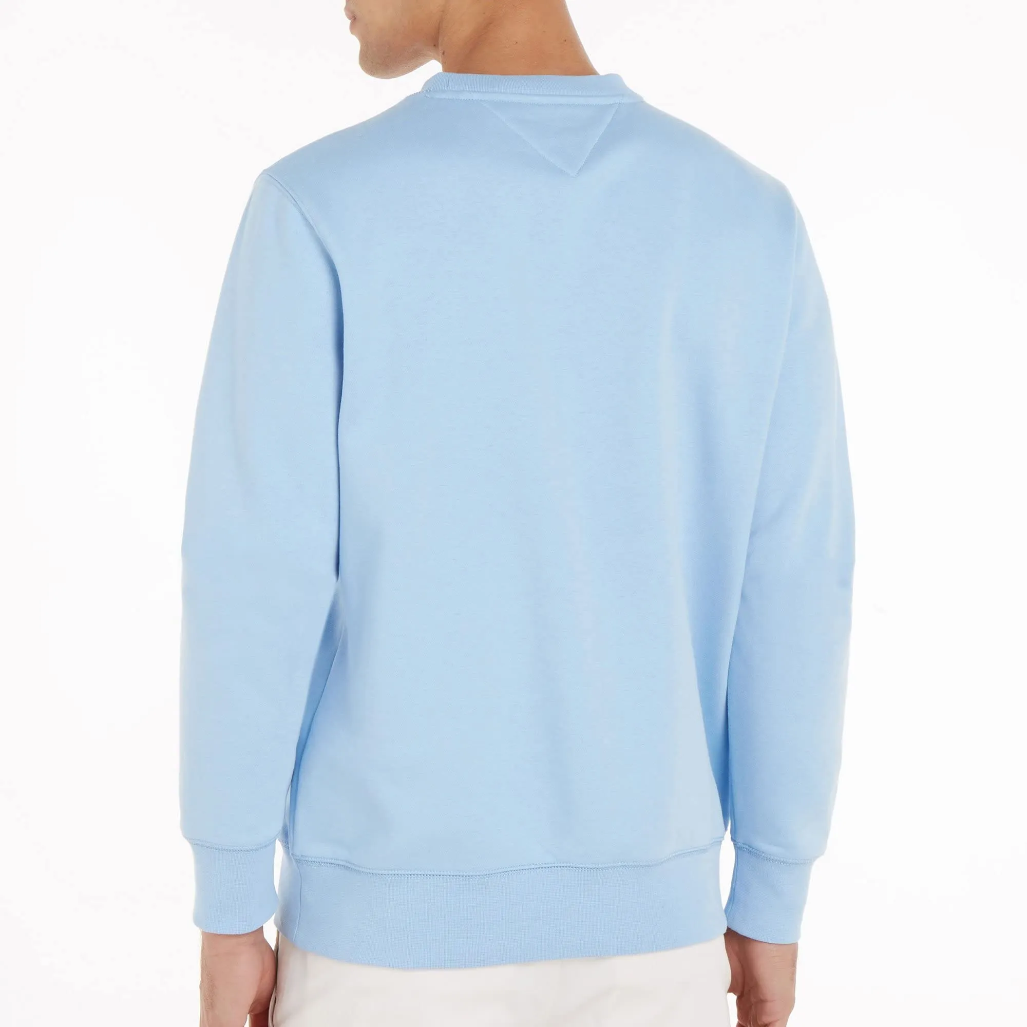 Tommy Hilfiger Felpa Uomo Logo senza Cappuccio, Blu (Vessel Blue), M - immagine 2