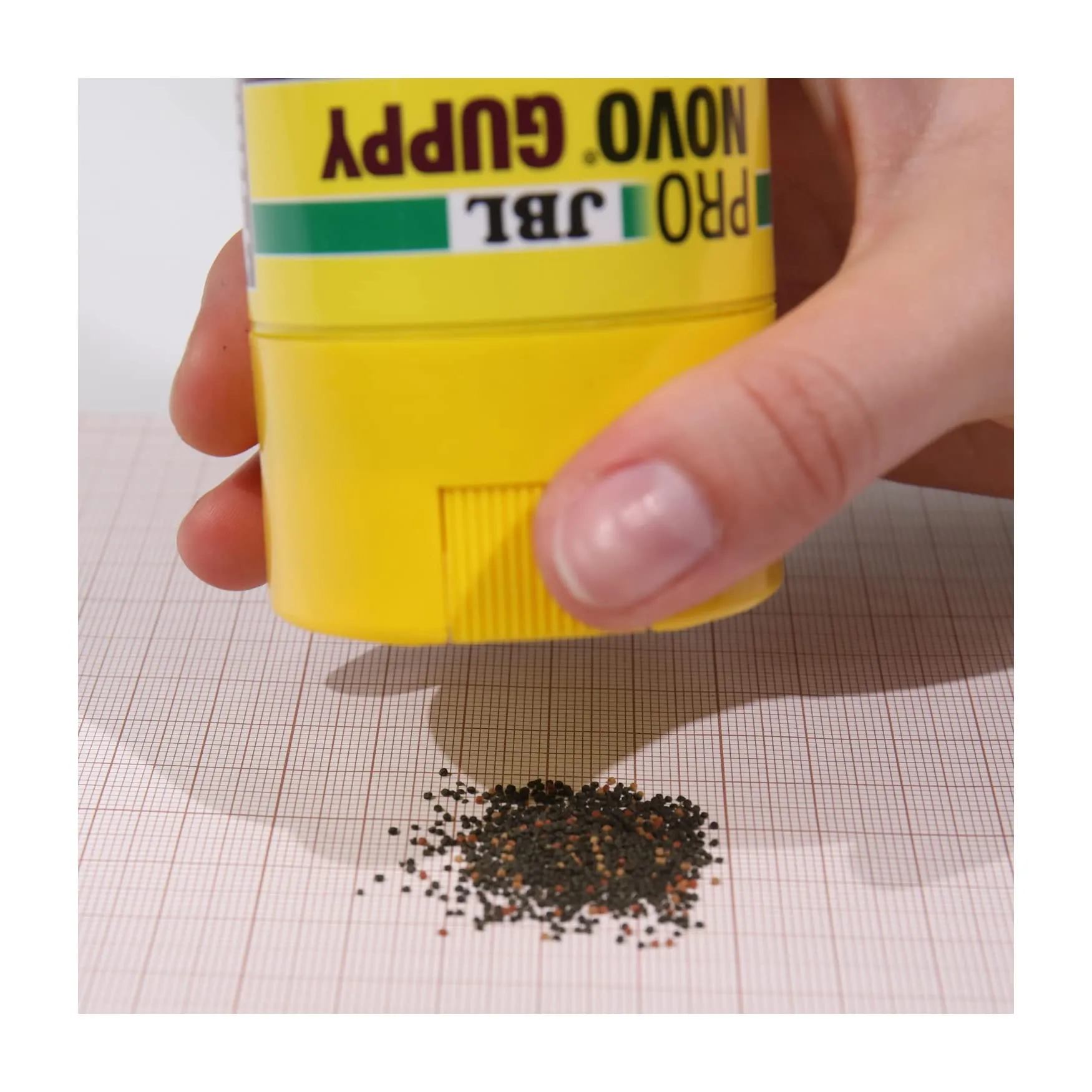 JBL Pronovo Guppy Grano, mangime base per guppy e pesci ovovivipari, pellet, dosatore a clic, taglia S, 100 ml - immagine 2