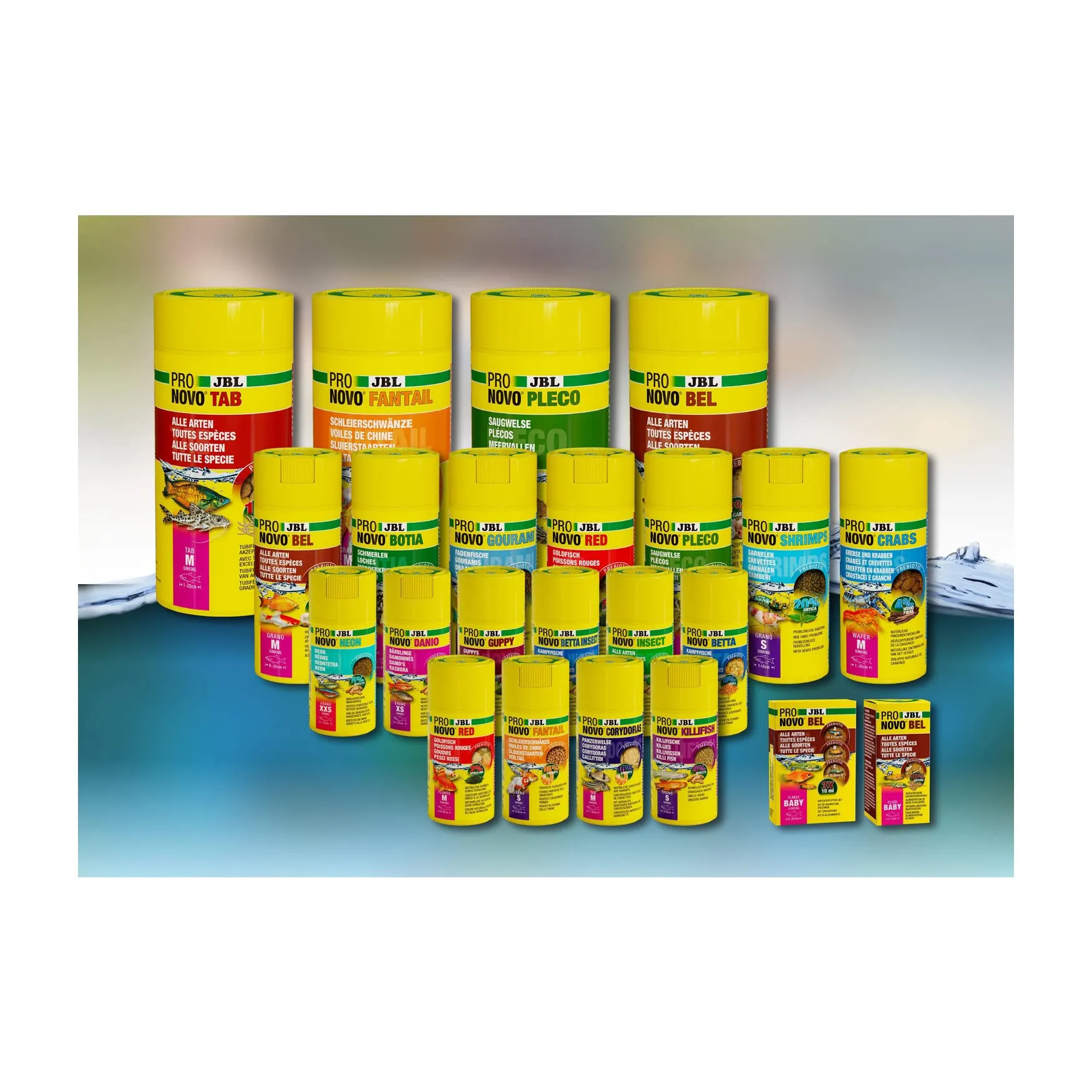 JBL Pronovo Guppy Grano, mangime base per guppy e pesci ovovivipari, pellet, dosatore a clic, taglia S, 100 ml - immagine 4