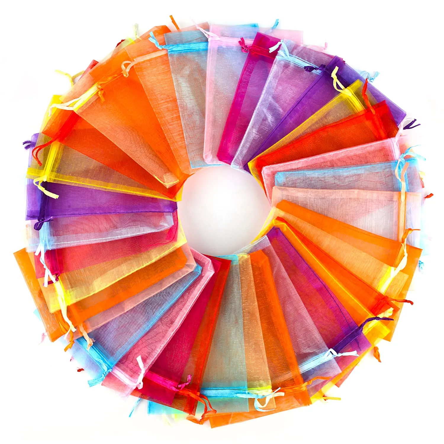 YFZYT Sacchetti Organza 30x40cm, 50pz, Misto - immagine 1