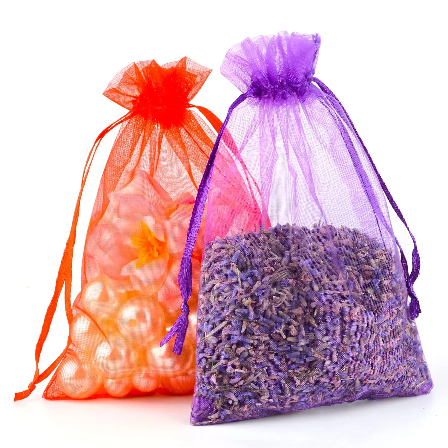 YFZYT Sacchetti Organza 30x40cm, 50pz, Misto - immagine 4