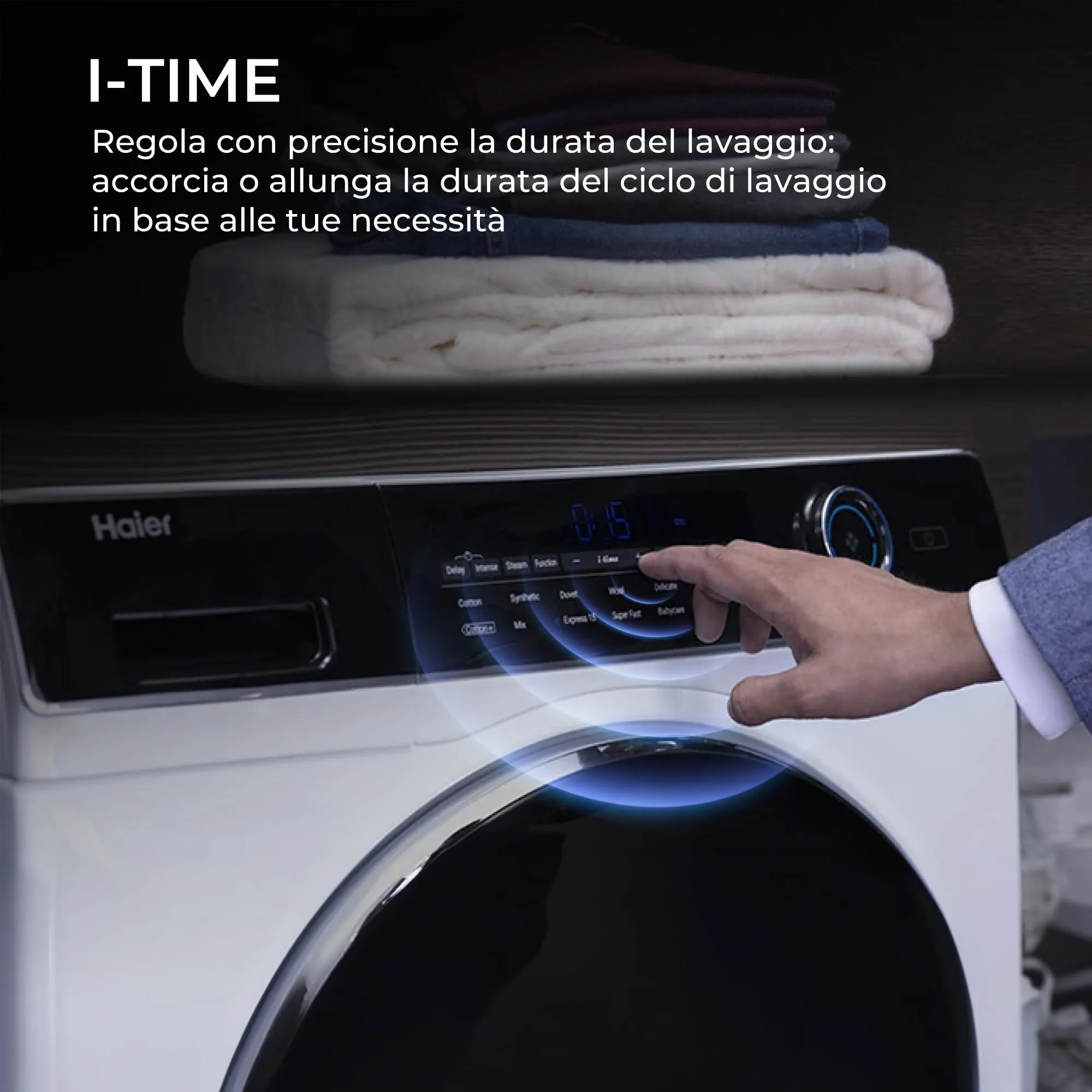 Haier SuperDrum Slim Lavasciuga 10+6 kg, Classe A/D, Motore Direct Motion, Wi-Fi hOn, Bianco – HWD100-BD1499U1N - immagine 5
