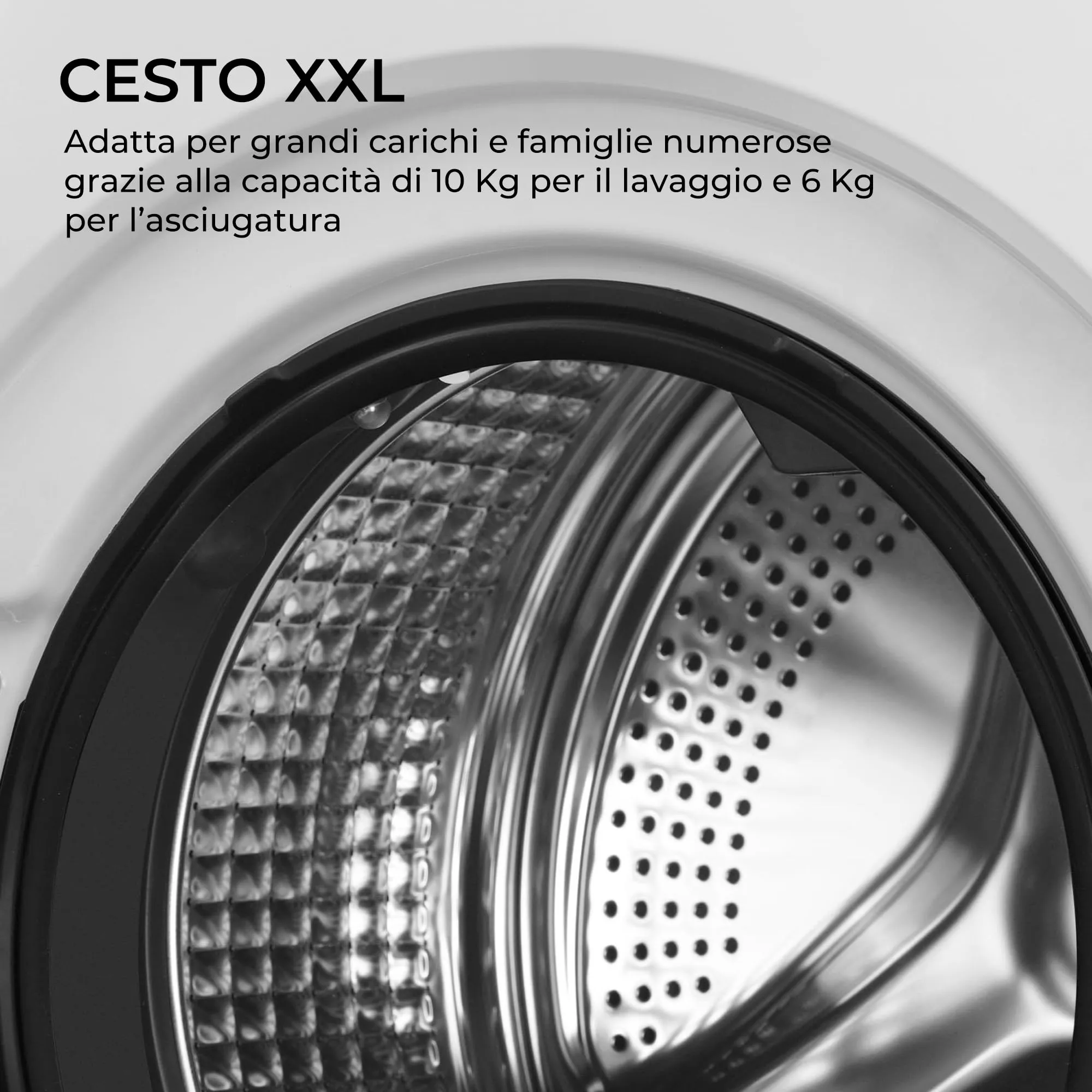Haier SuperDrum Slim Lavasciuga 10+6 kg, Classe A/D, Motore Direct Motion, Wi-Fi hOn, Bianco – HWD100-BD1499U1N - immagine 8