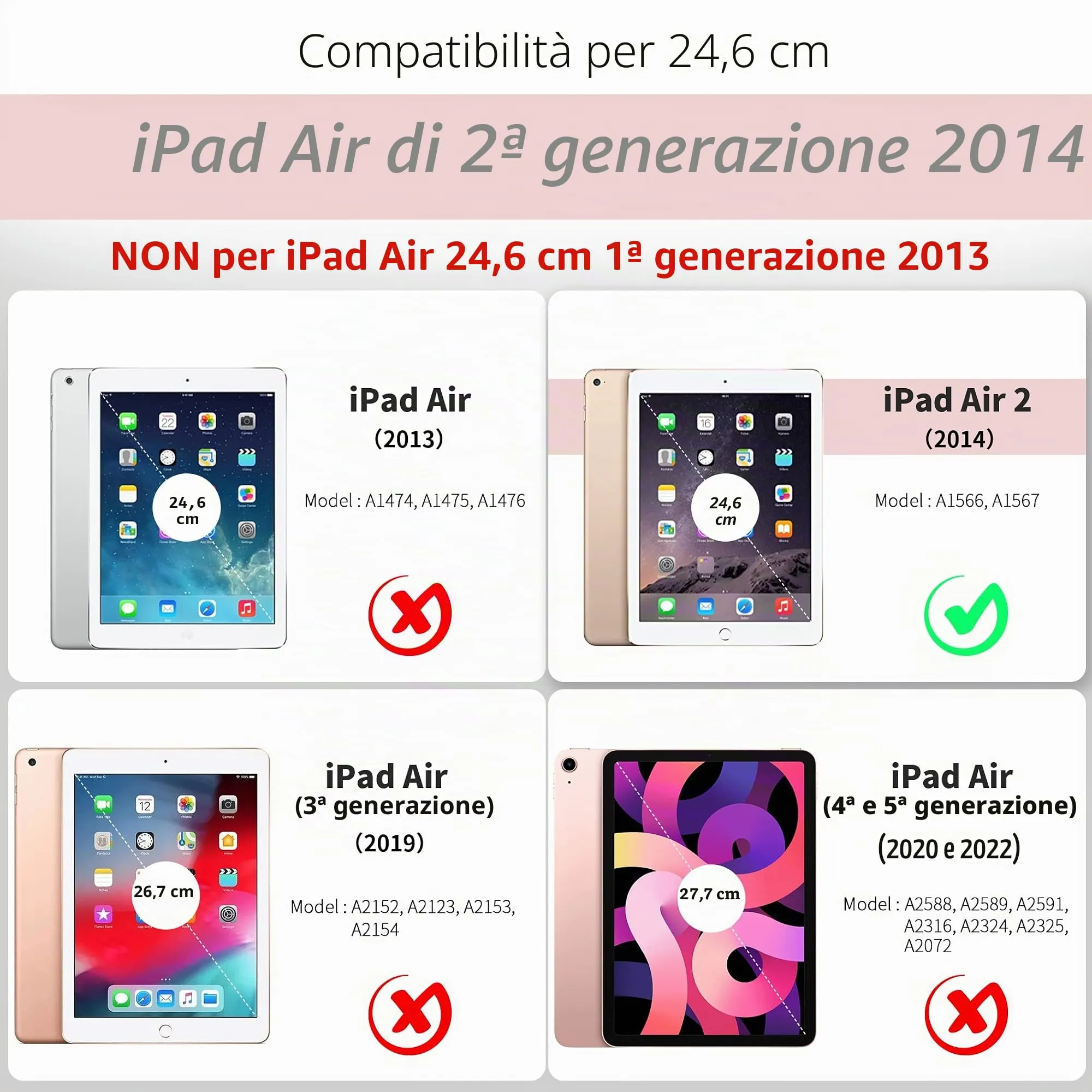 EasyAcc Custodia Ultra Sottile per iPad Air 2 - immagine 2