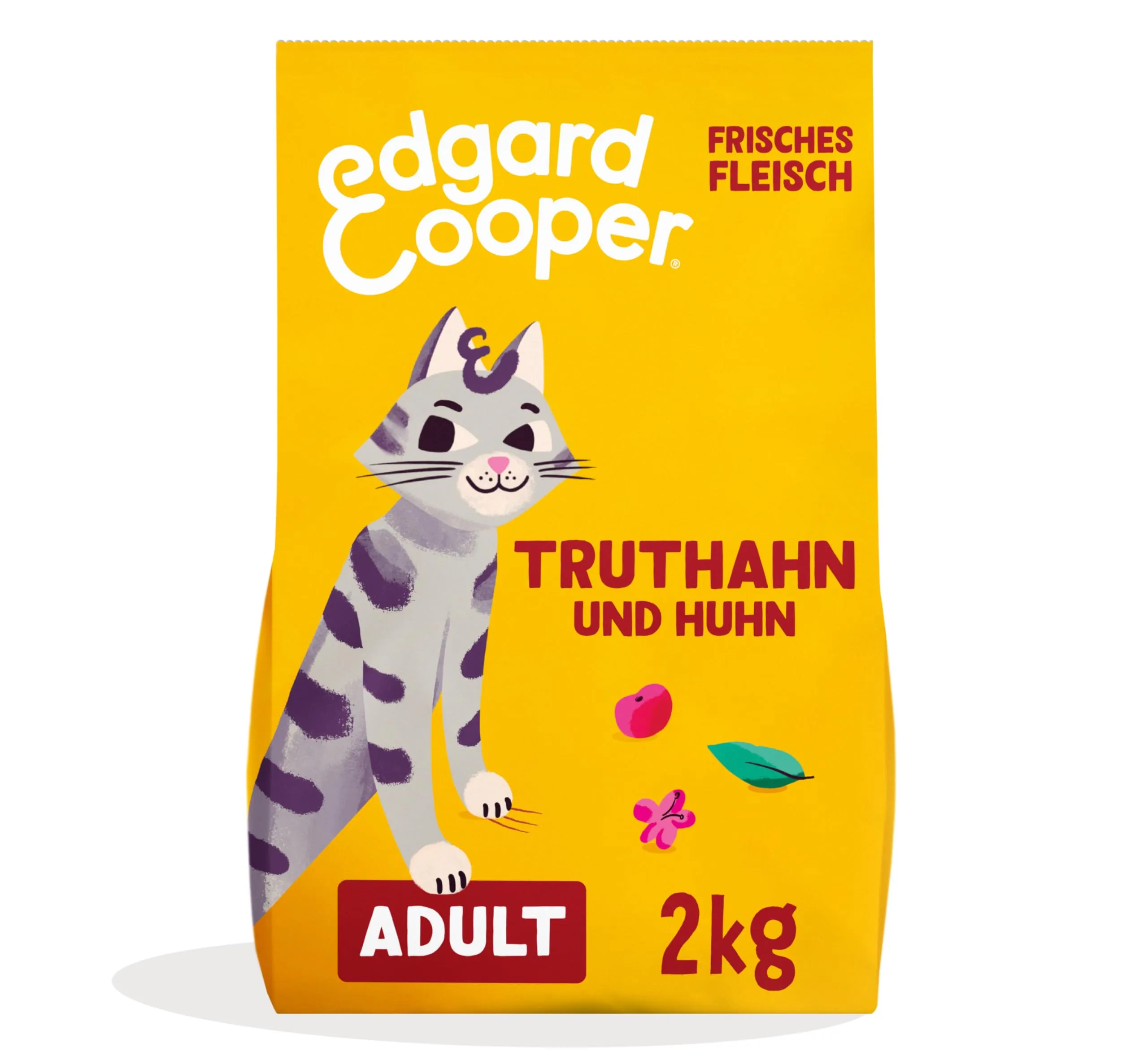 Edgard & Cooper Cibo per gatti senza cereali, Tacchino e Pollo, 2 kg - immagine 1