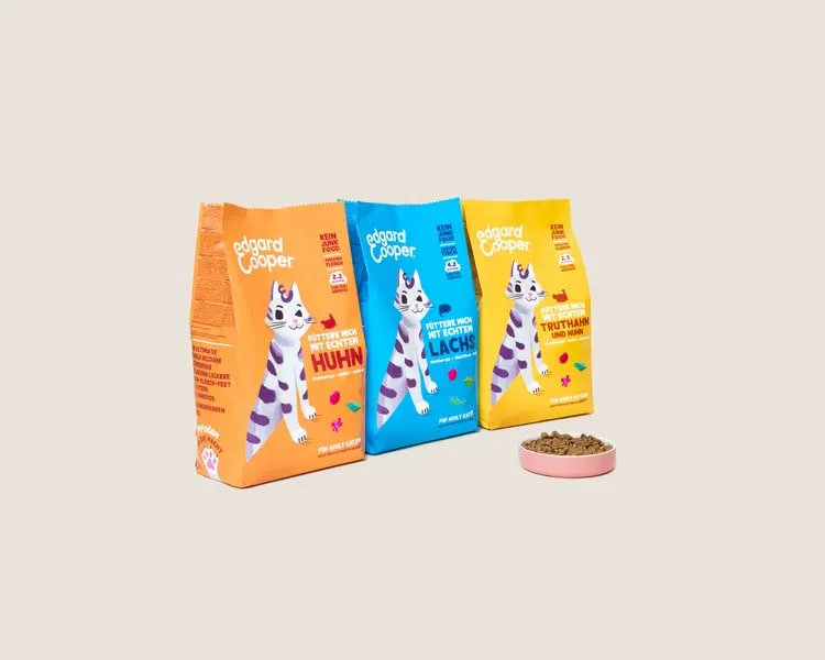 Edgard & Cooper Cibo per gatti senza cereali, Pollo e Tacchino, 2 kg - immagine 2