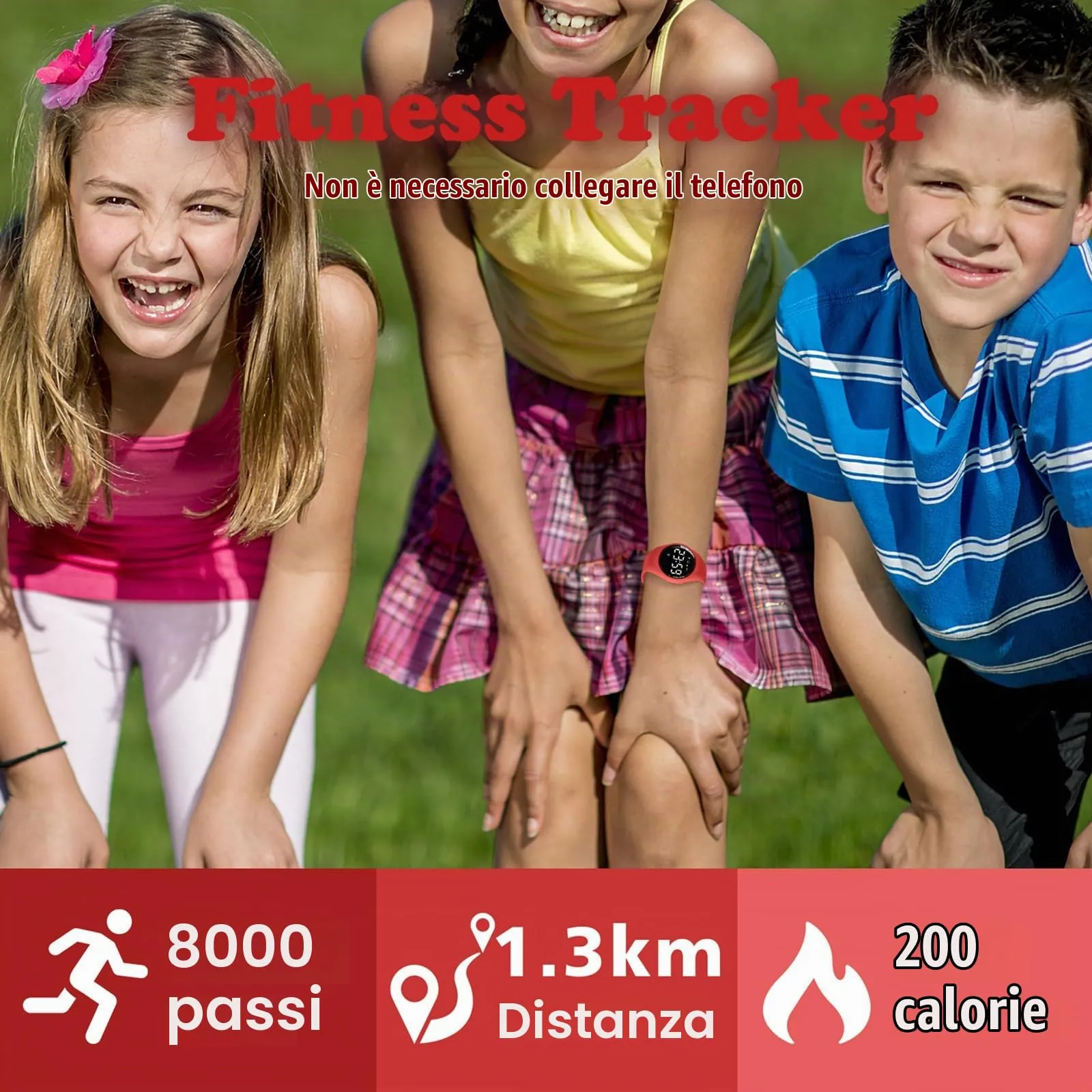 BEN NEVIS Orologio da Polso Sportivo Digitale per Bambini con Sveglia, Calorie e Contapassi - immagine 4