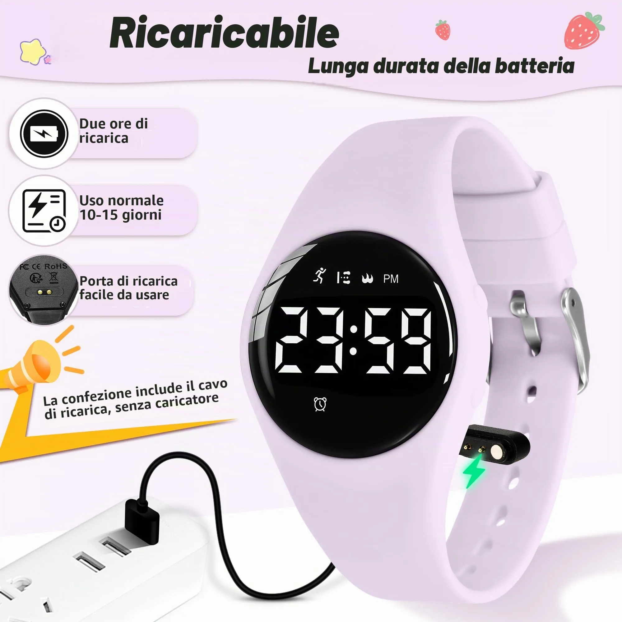 BEN NEVIS Orologio da Polso Sportivo Digitale per Bambini con Sveglia, Calorie e Contapassi - immagine 5