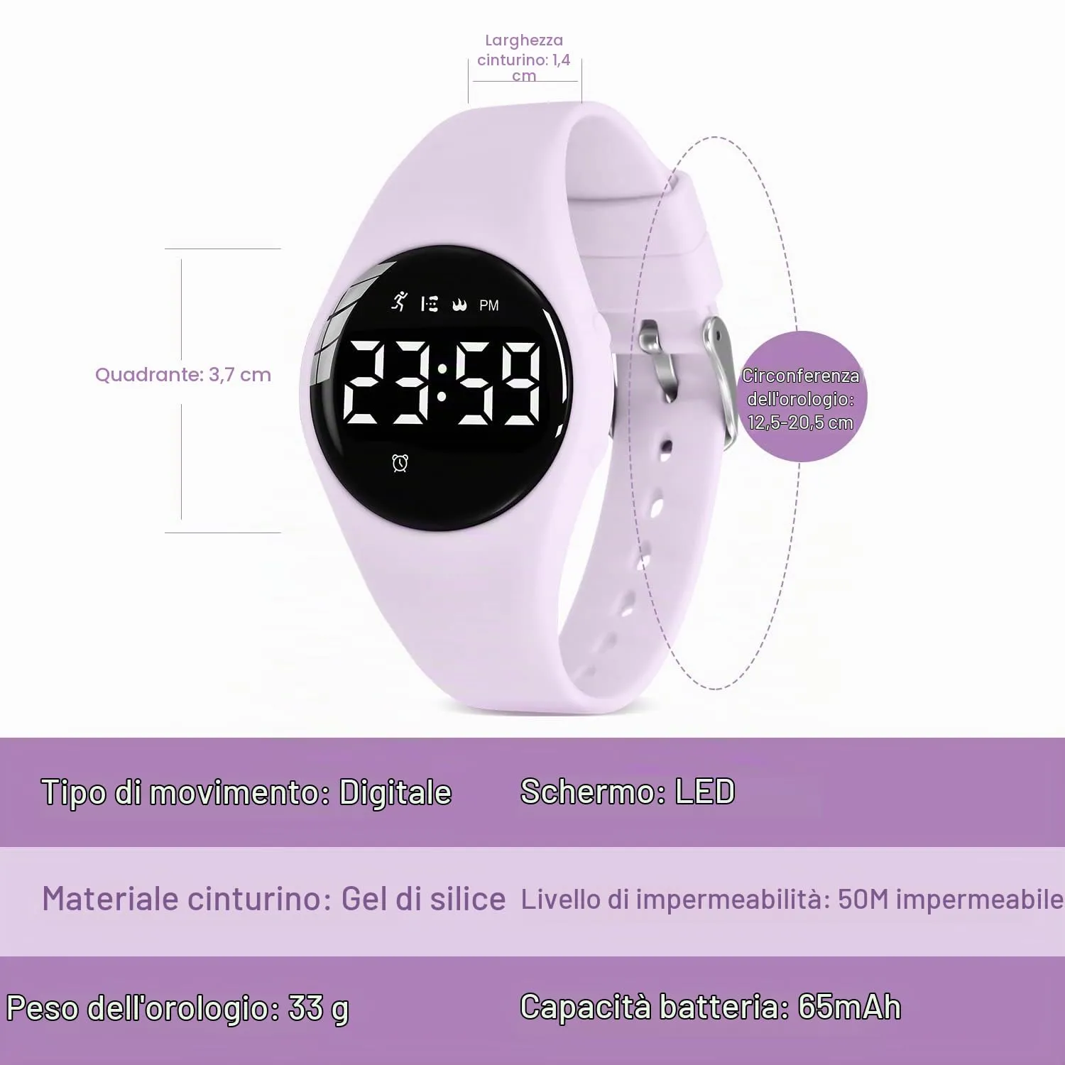 BEN NEVIS Orologio da Polso Sportivo Digitale per Bambini con Sveglia, Calorie e Contapassi - immagine 6