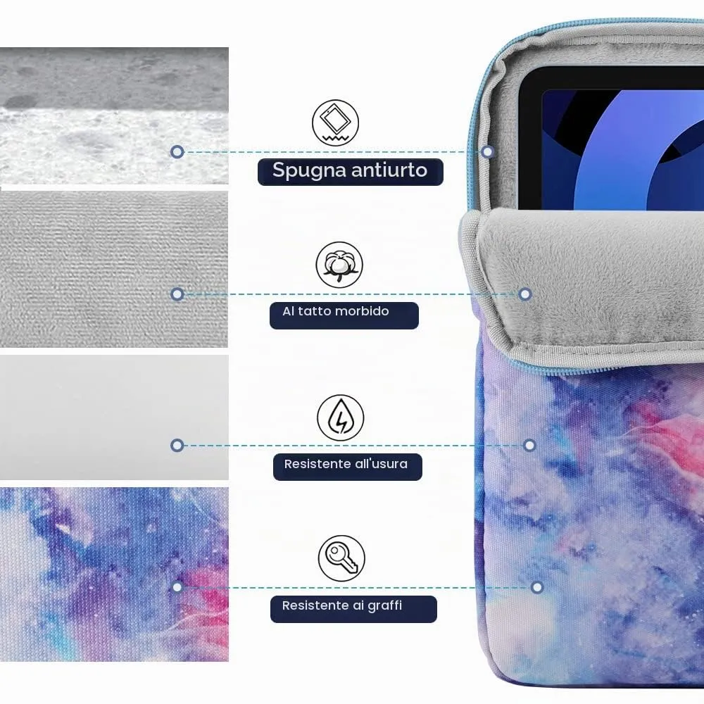 TiMOVO Custodia per Tablet 9-11", Nebulose Fantastiche - immagine 7