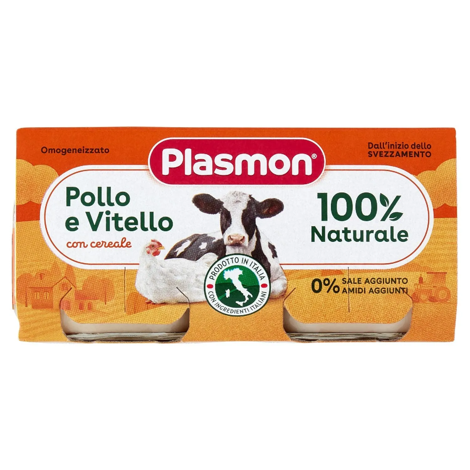 Plasmon Omogeneizzato Pollo Vitello 2x80g - immagine 2