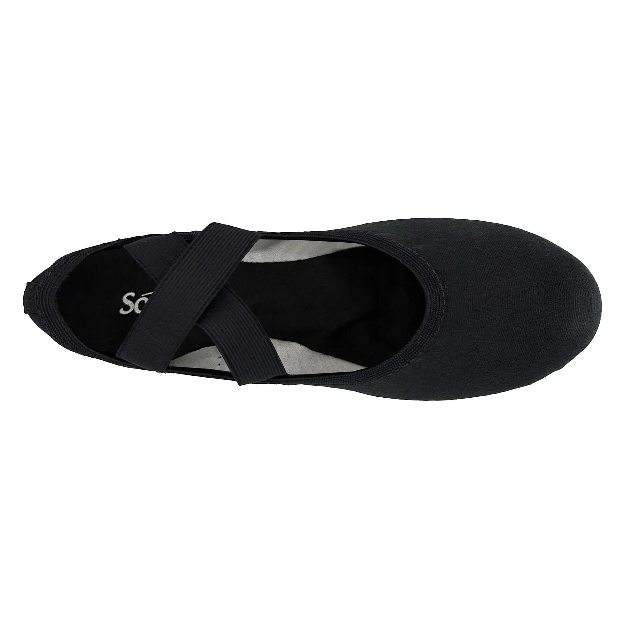 So Danca SD16 Ballerine con Cinturino alla Caviglia Donna, Nero, 41 - immagine 5