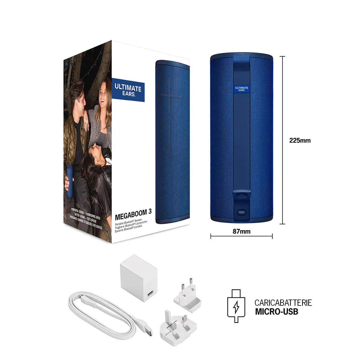 Ultimate Ears MegaBoom 3 Altoparlante Wireless Bluetooth Portatile - Blu - immagine 7
