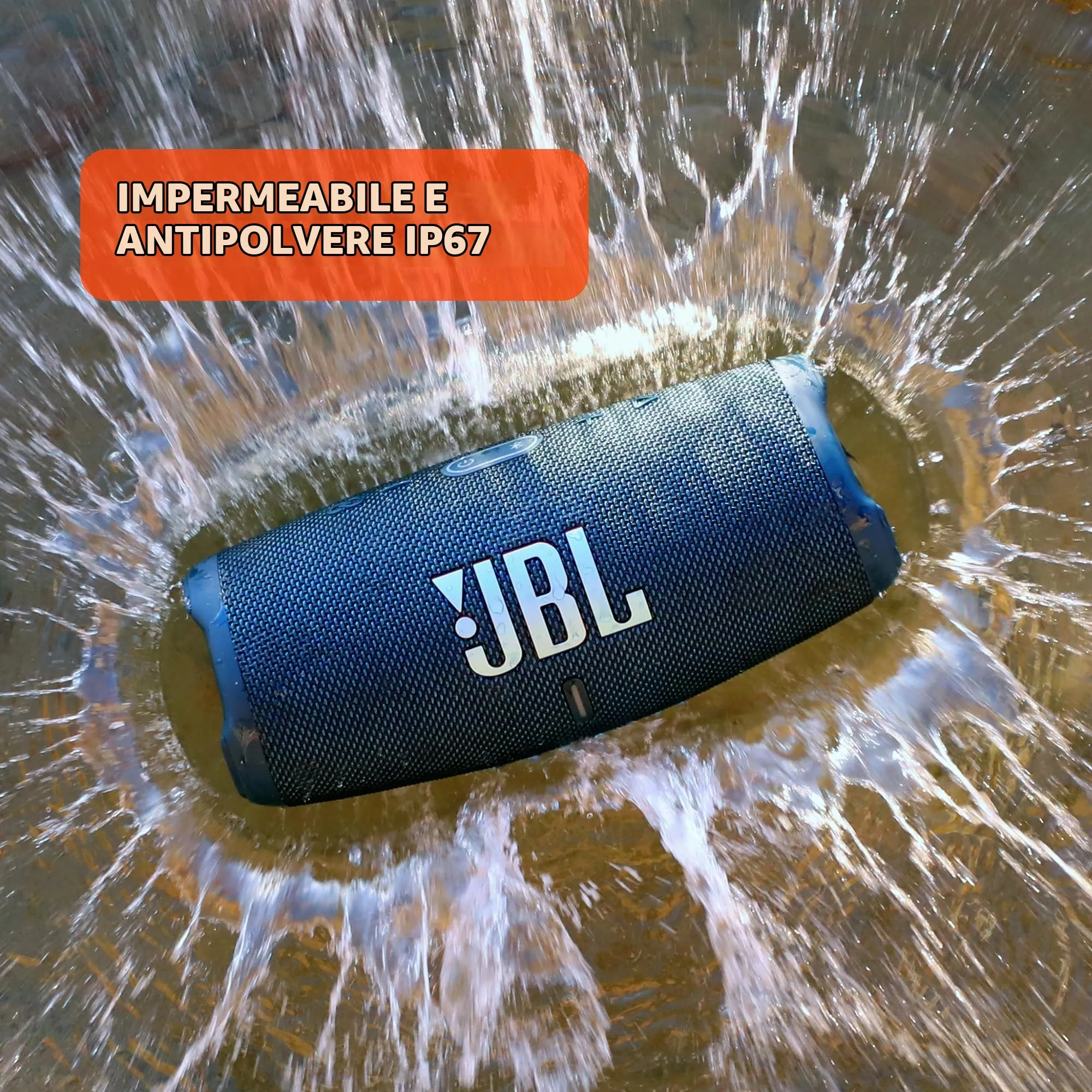JBL Charge 5 Altoparlante Bluetooth Portatile IP67 Verde Acqua - immagine 6