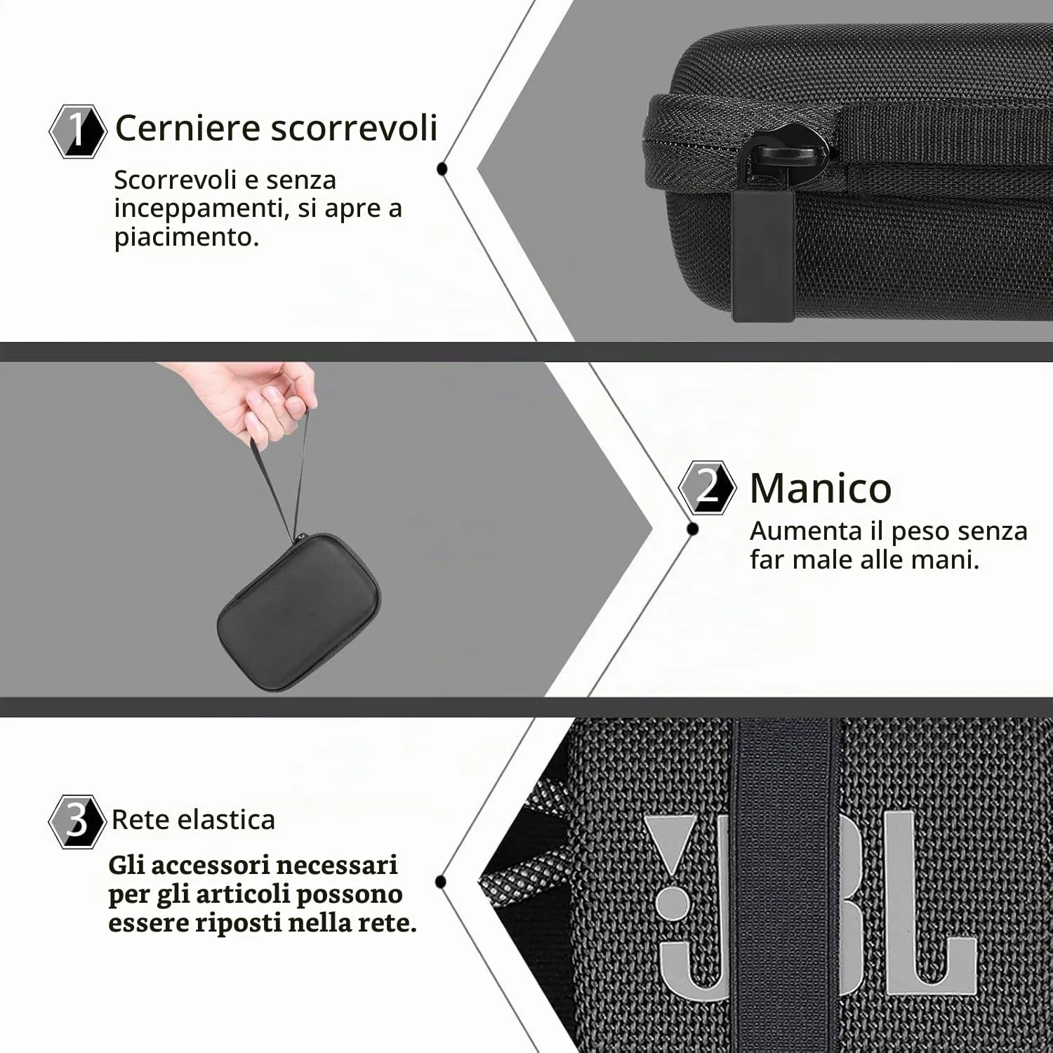 co2CREA Custodia per JBL Go 5, Go 4, Go 3 Altoparlante Bluetooth - immagine 3