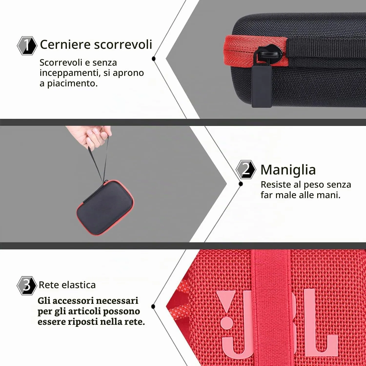 co2CREA Custodia per JBL Go 5, Go 4, Go 3 Altoparlante Bluetooth - immagine 3