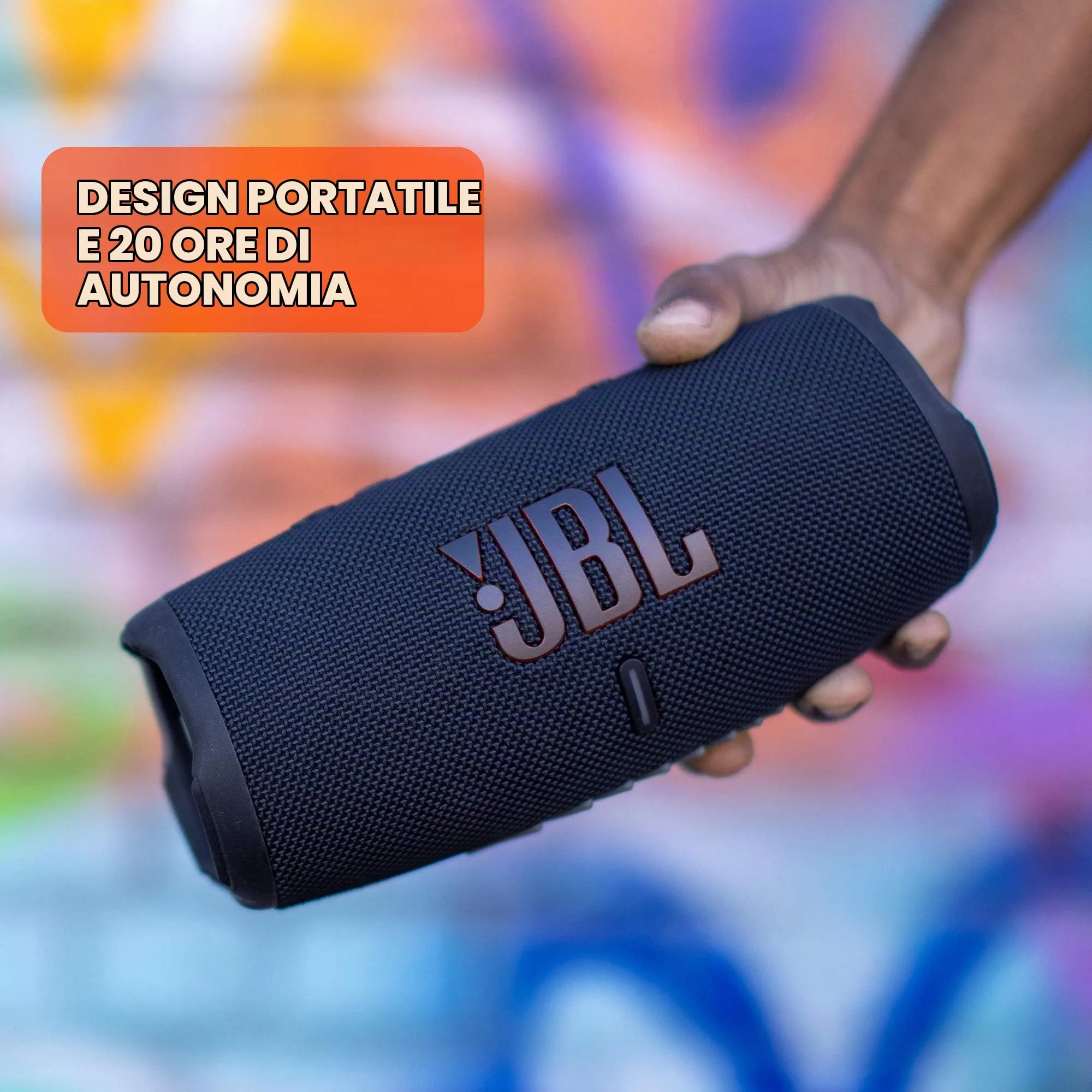 JBL Charge 5 Altoparlante Bluetooth Portatile IP67 Grigio - immagine 3
