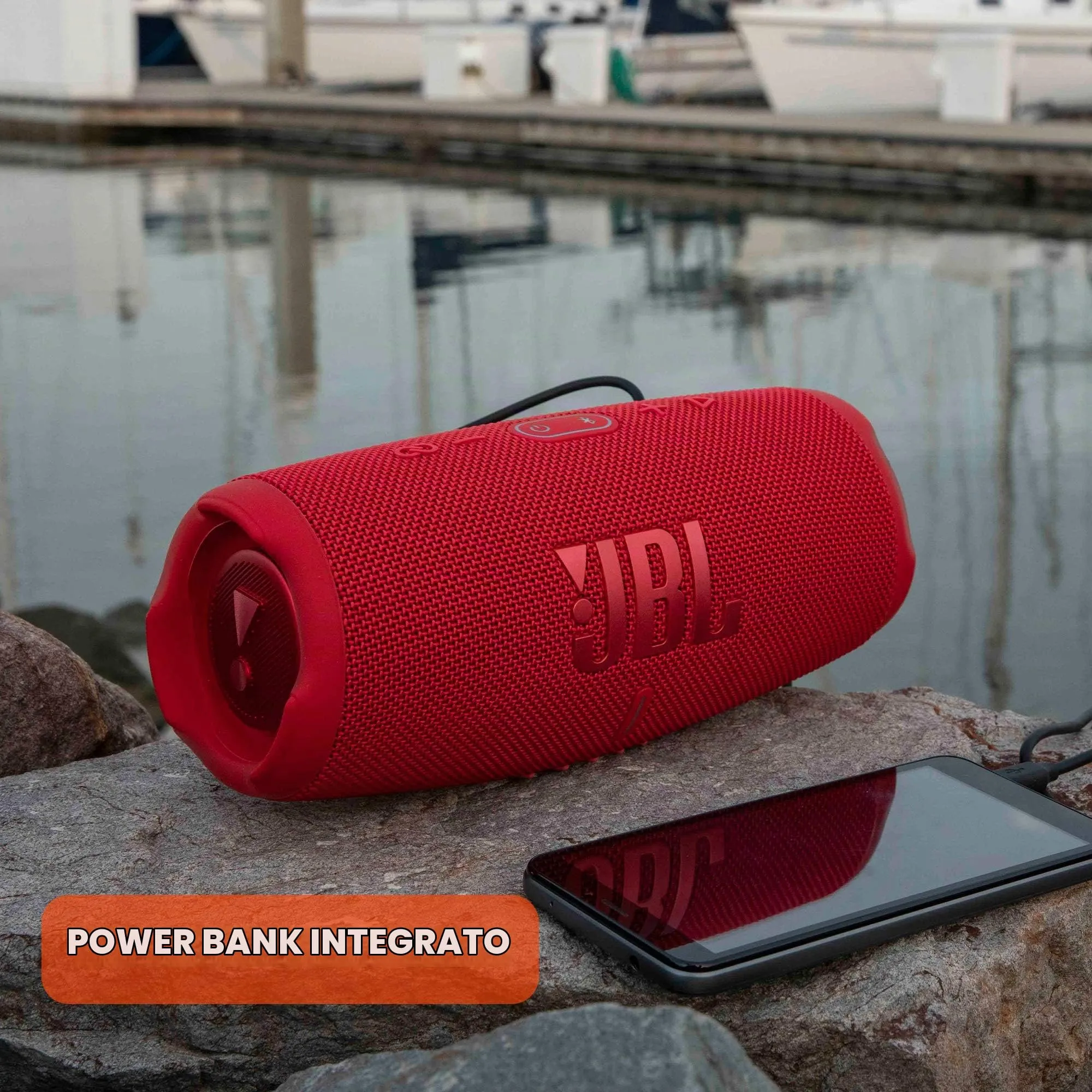 JBL Charge 5 Altoparlante Bluetooth Portatile IP67 Grigio - immagine 6