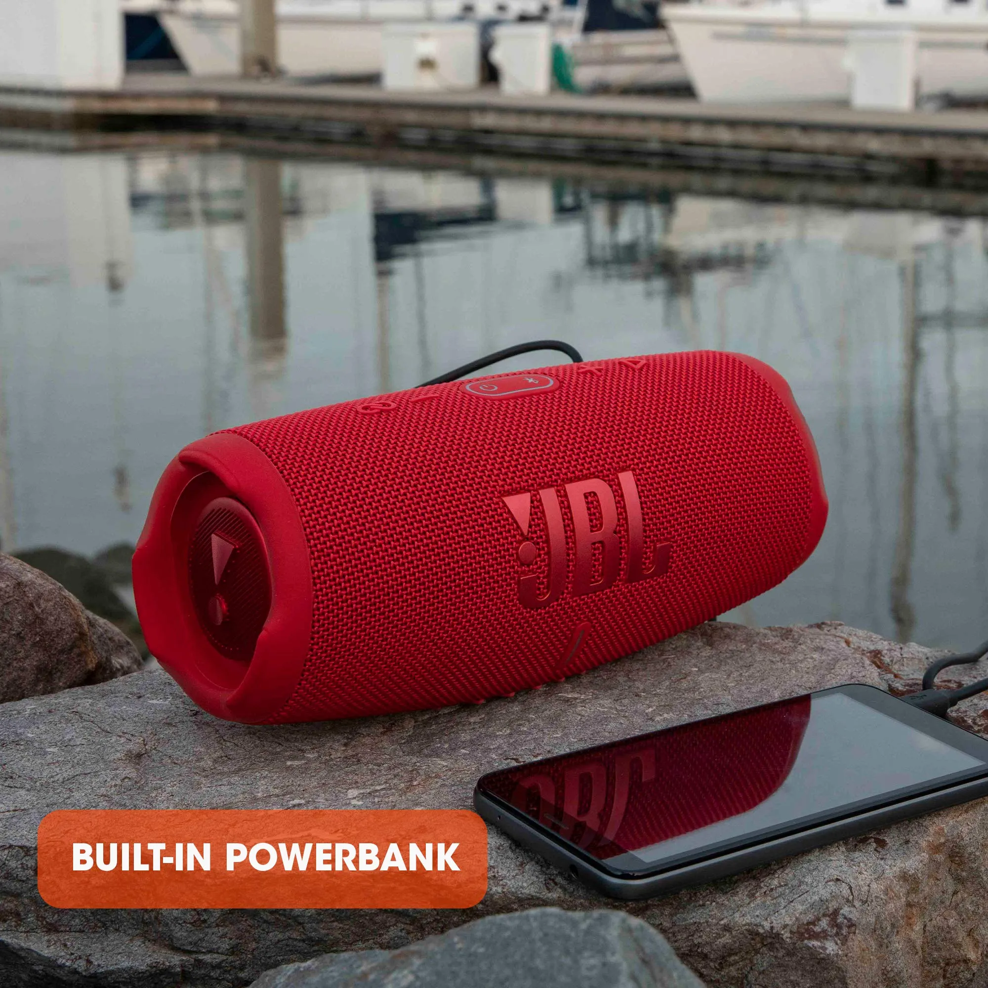 JBL Charge 5 Altoparlante Bluetooth Portatile Impermeabile IP67 - Nero - immagine 6