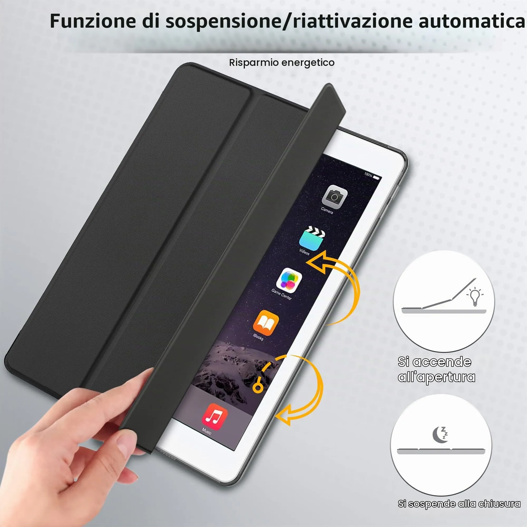EasyAcc Custodia per iPad Air 2, Cover Ultra Sottile - immagine 4