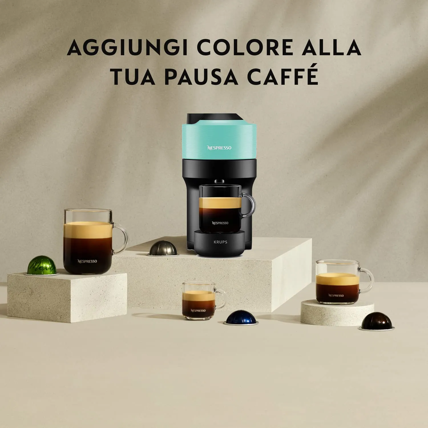Krups Nespresso Vertuo Pop Aqua Mint XN9204K - immagine 5