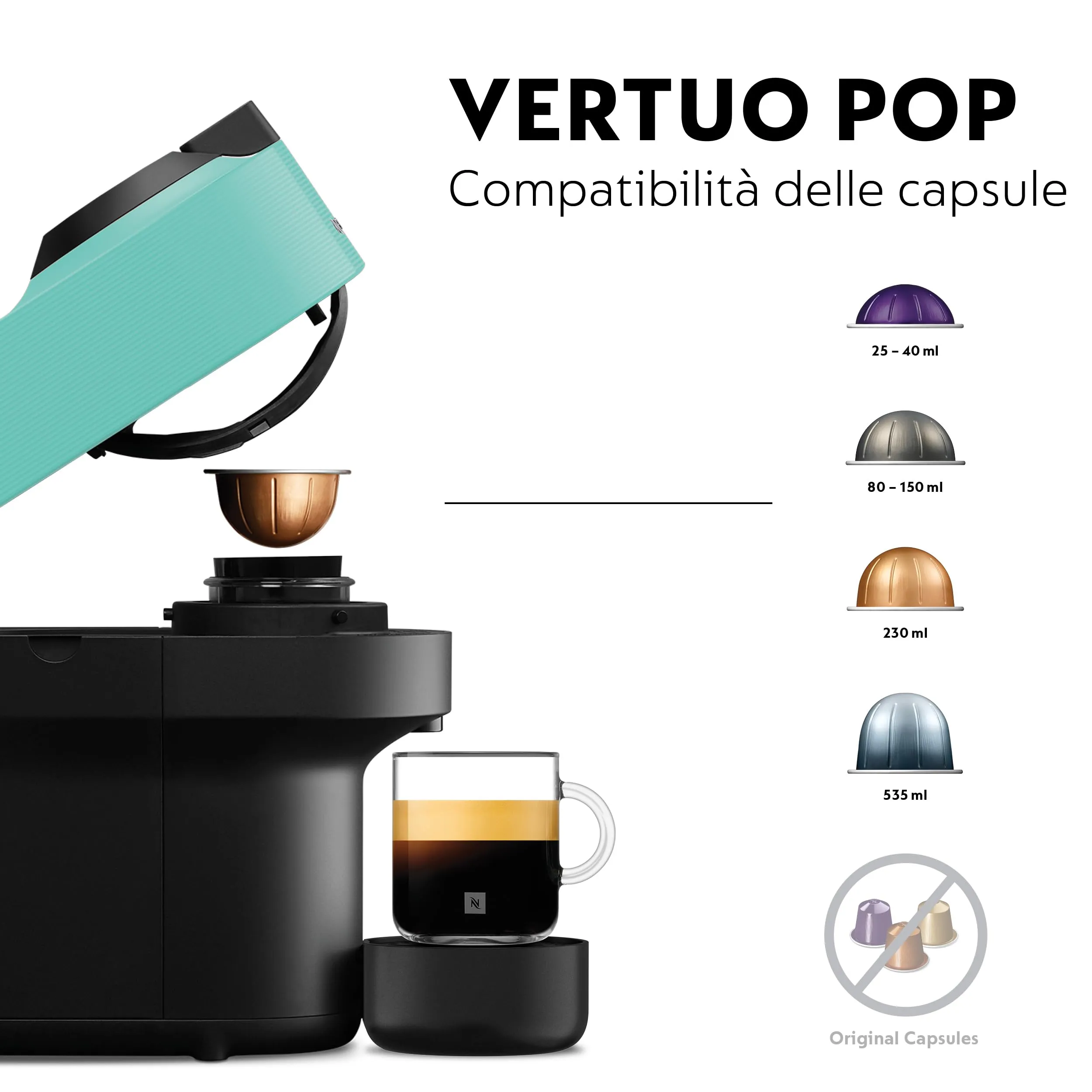Krups Nespresso Vertuo Pop Aqua Mint XN9204K - immagine 6