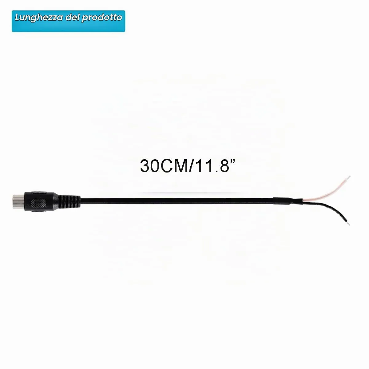 Greluma Cavo Altoparlante RCA Femmina a Filo Nudo, 30 cm, 2 Pezzi - immagine 4